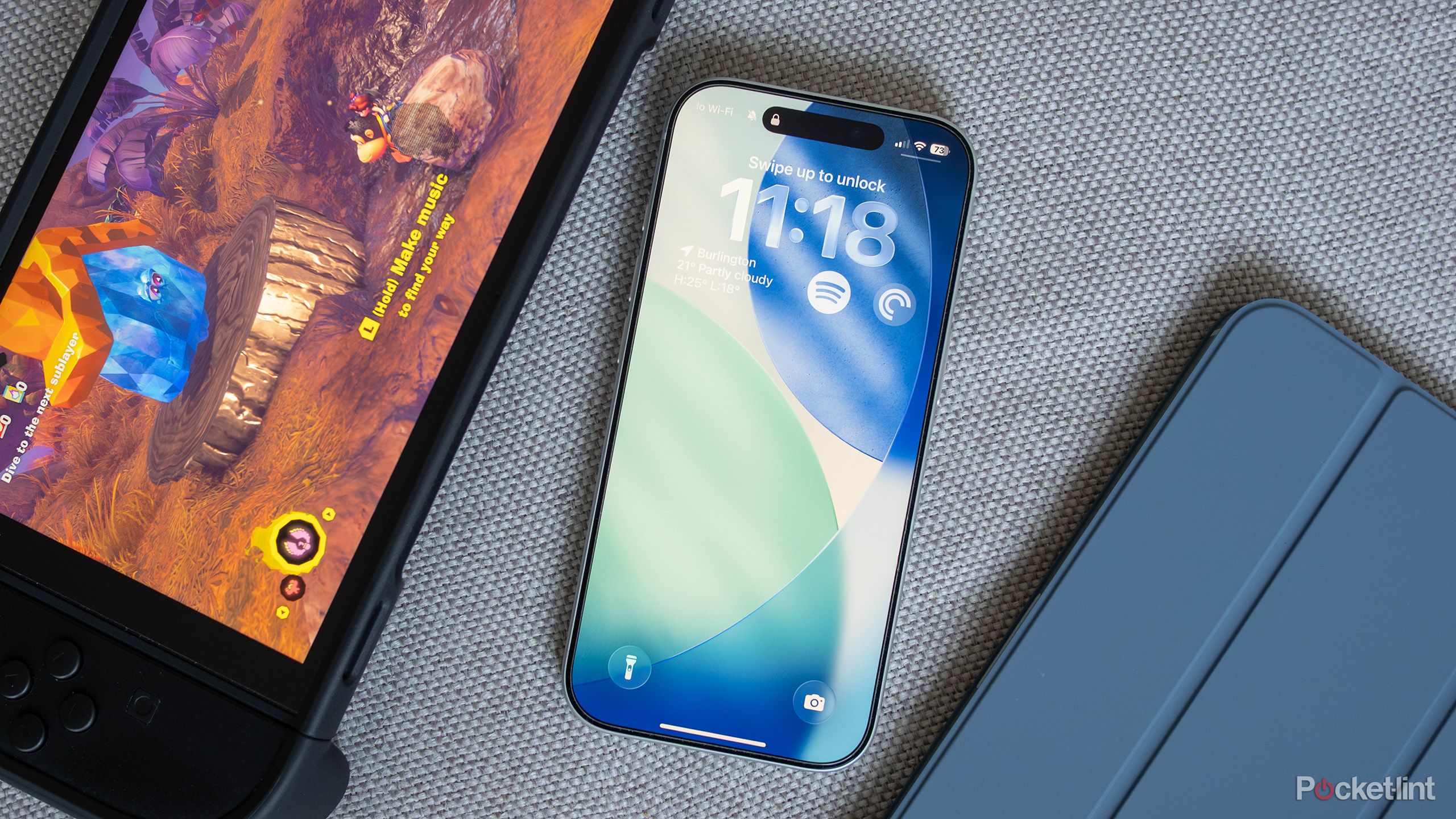 An iPhone 17 Pro with iOS 26.