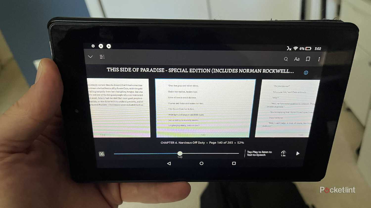 assistive reading kindle options