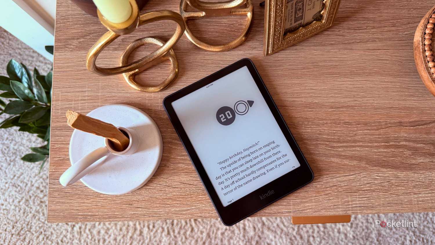 Reading Sunrise on the Reaping on Kindle. 