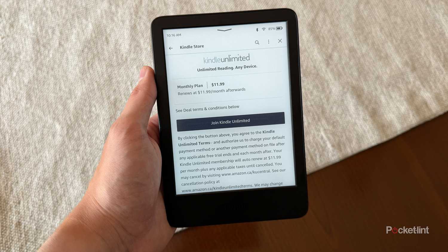 Kindle Unlimited on Kindle.