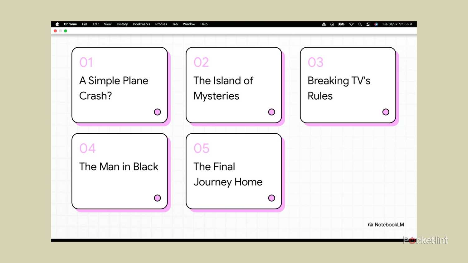A NotebookLM video overview of Lost. 