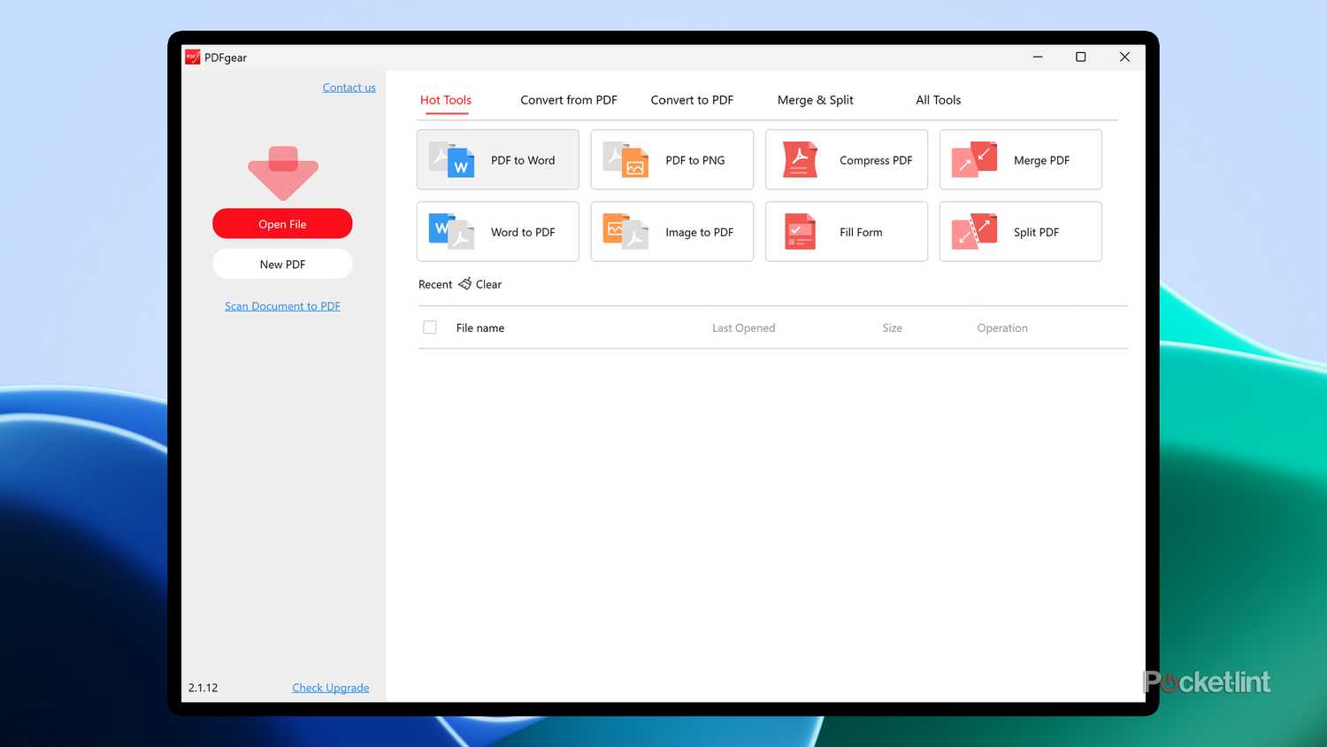 PDFgear app on Windows 11.