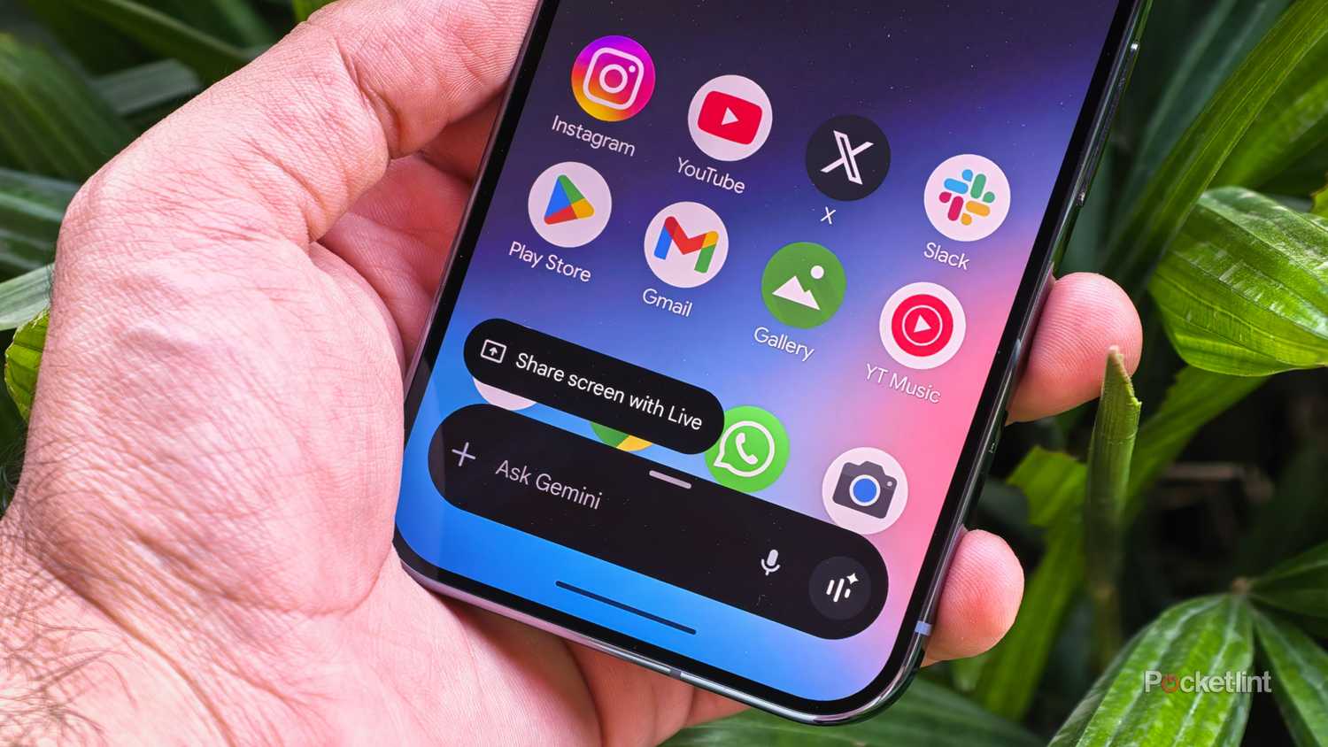 Google Gemini on Pixel 10 on home screen