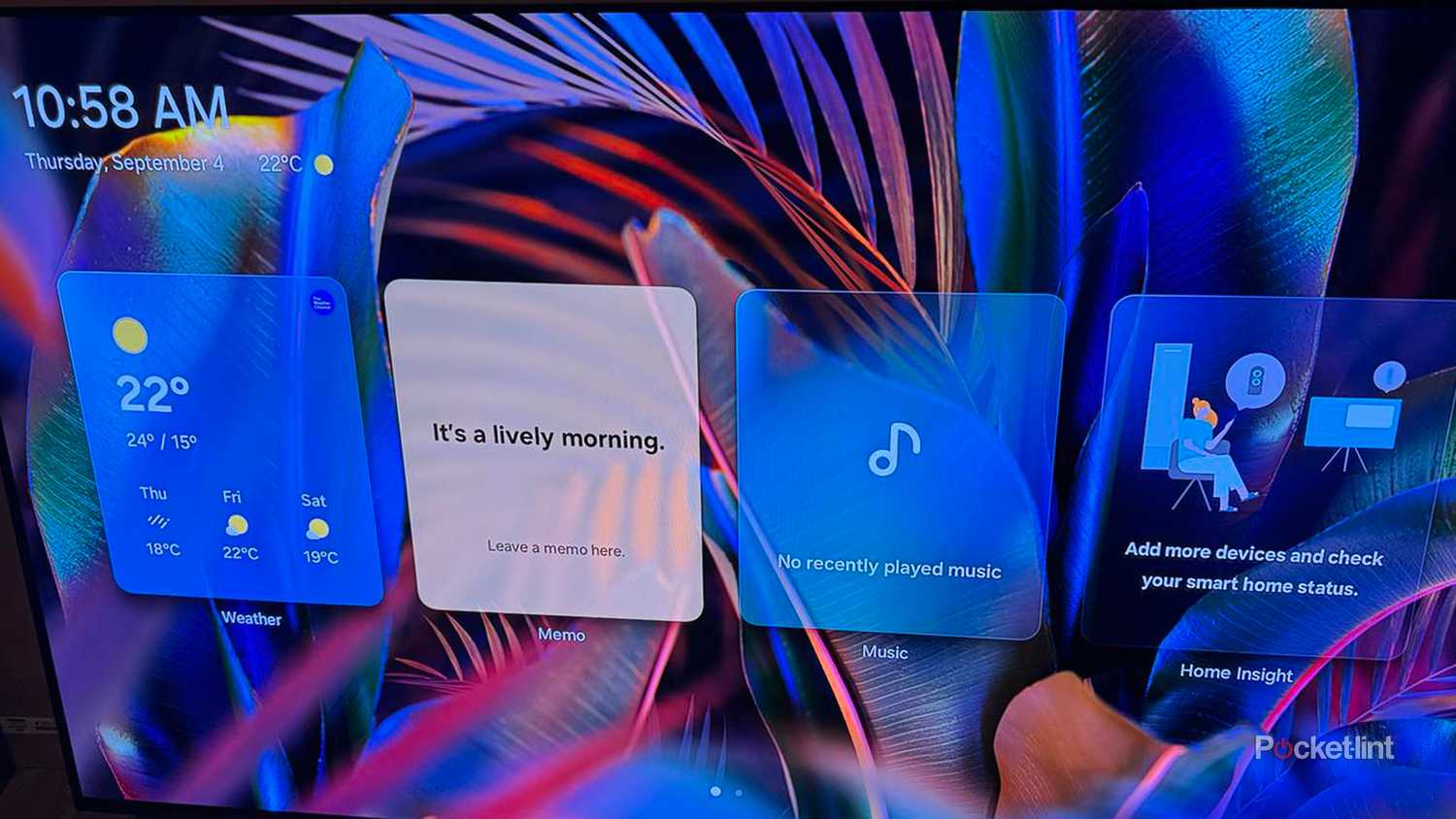 Samsung OLED S90F Smart TV featuring the Daily Board 