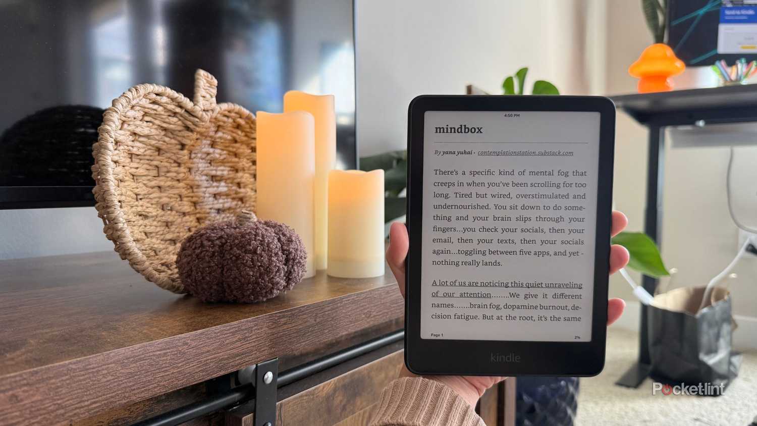 Substack article on Kindle. 