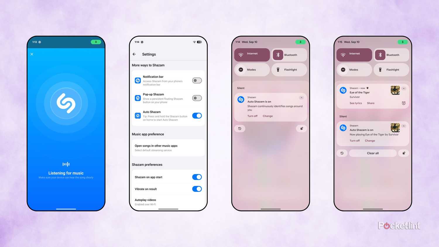 Shazam screenshots