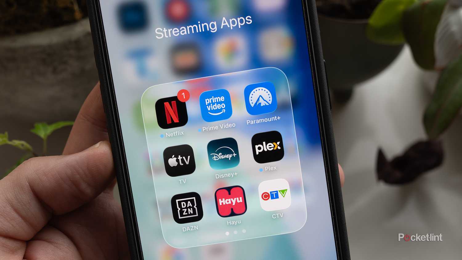 Streaming Apps on an iPhone. 