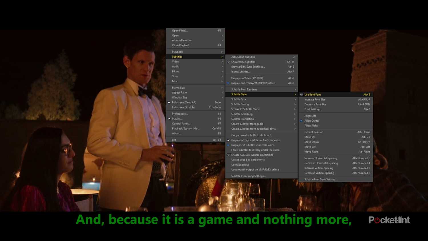 PotPlayer Subtitle options