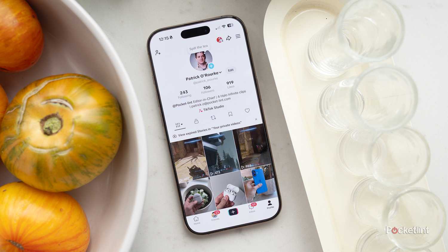 아이폰의 틱톡.