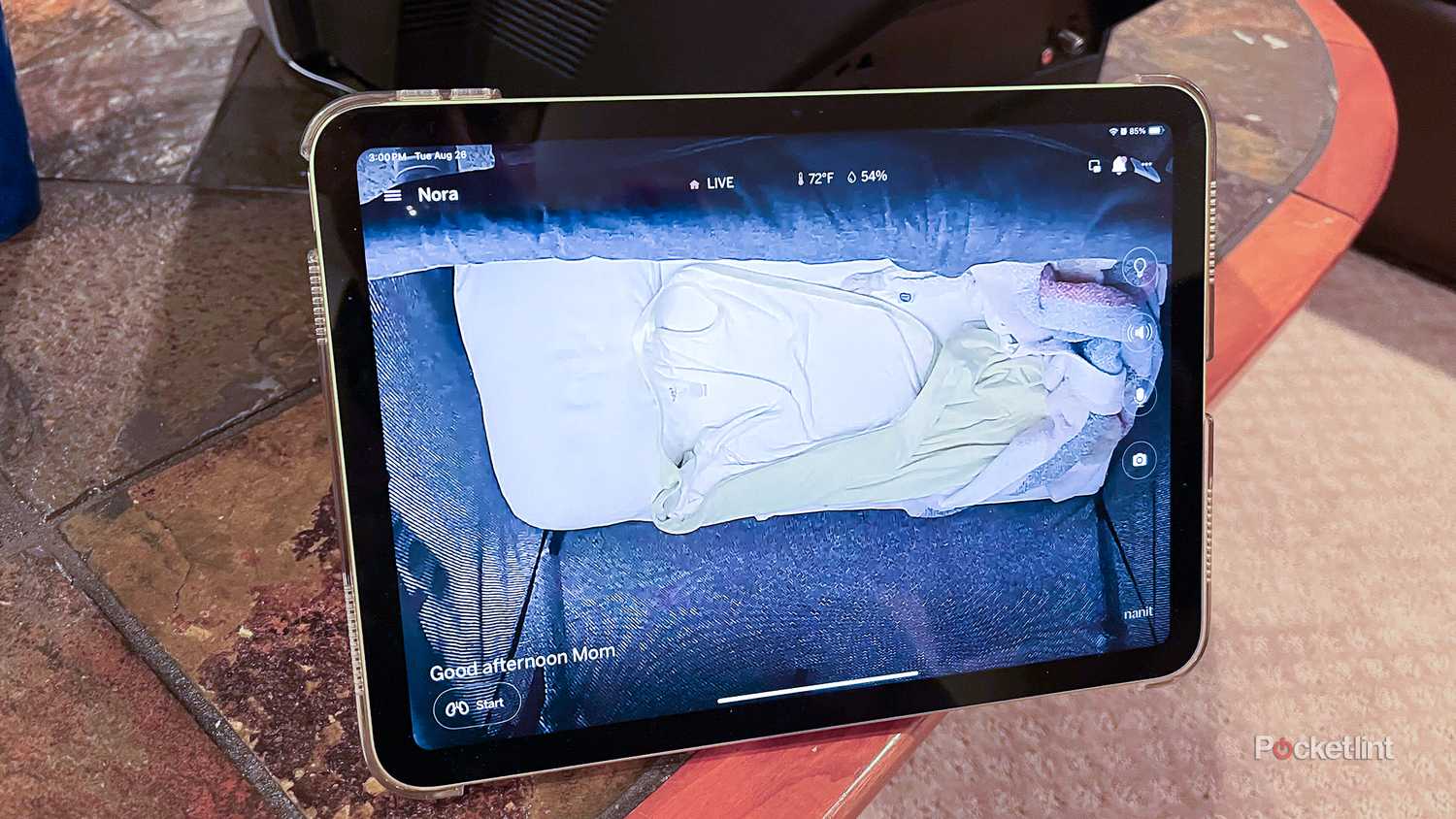 Using an iPad as baby monitor