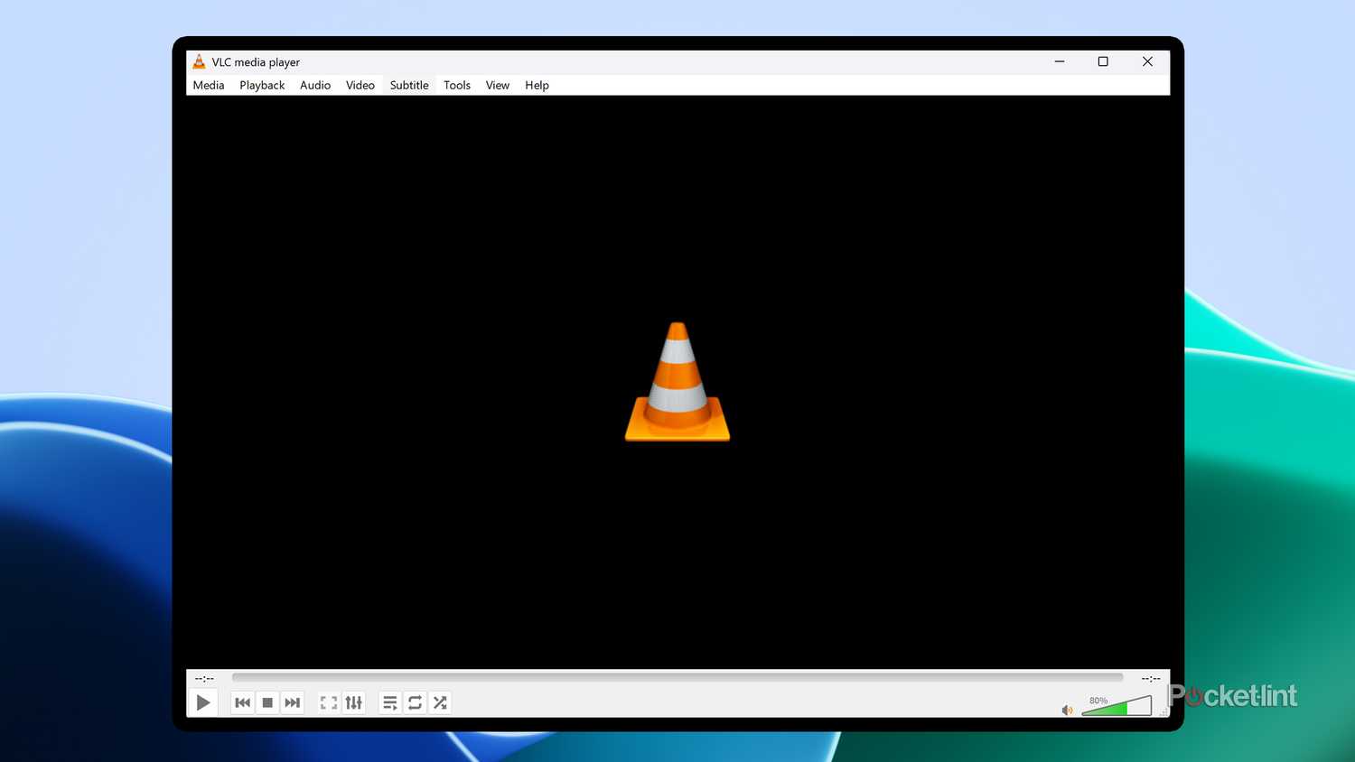 VLC Media Player app on Windows 11.