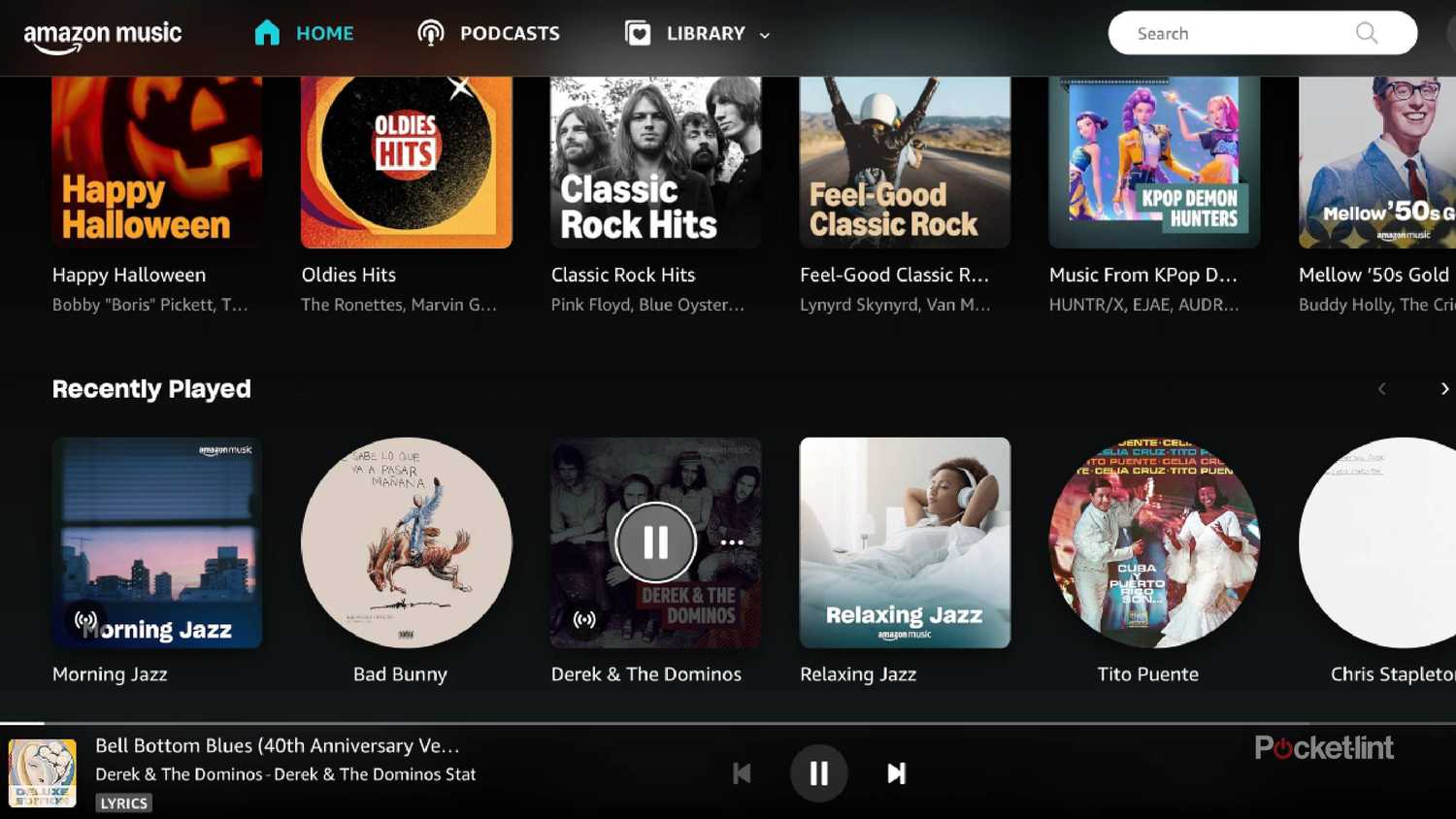 amazon music desktop interface