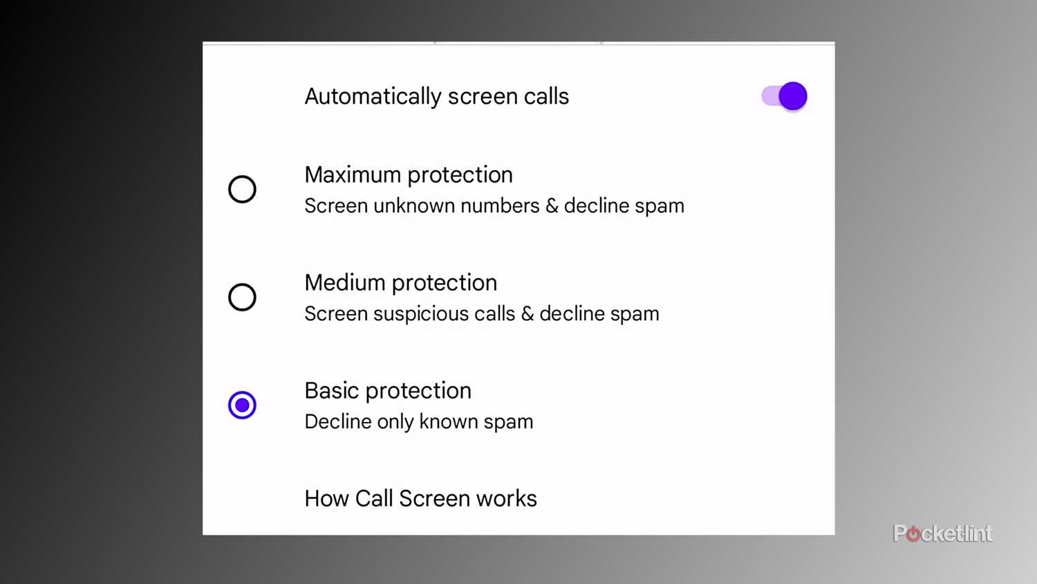 Pixel 휴대전화에서 자동 통화 화면을 전환합니다.