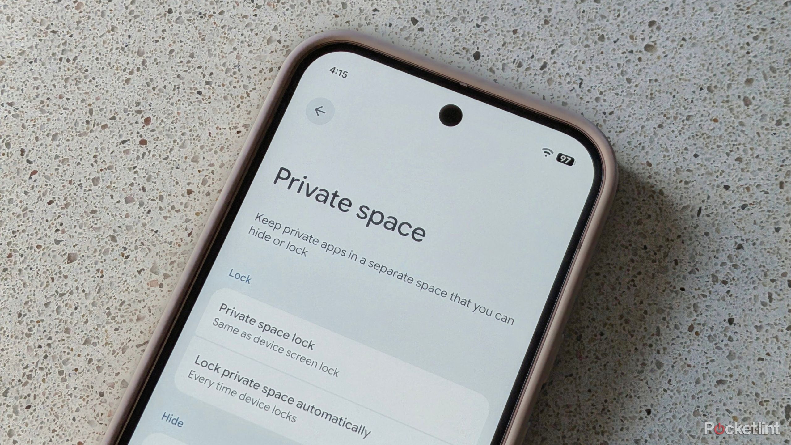 Android Private space hero image