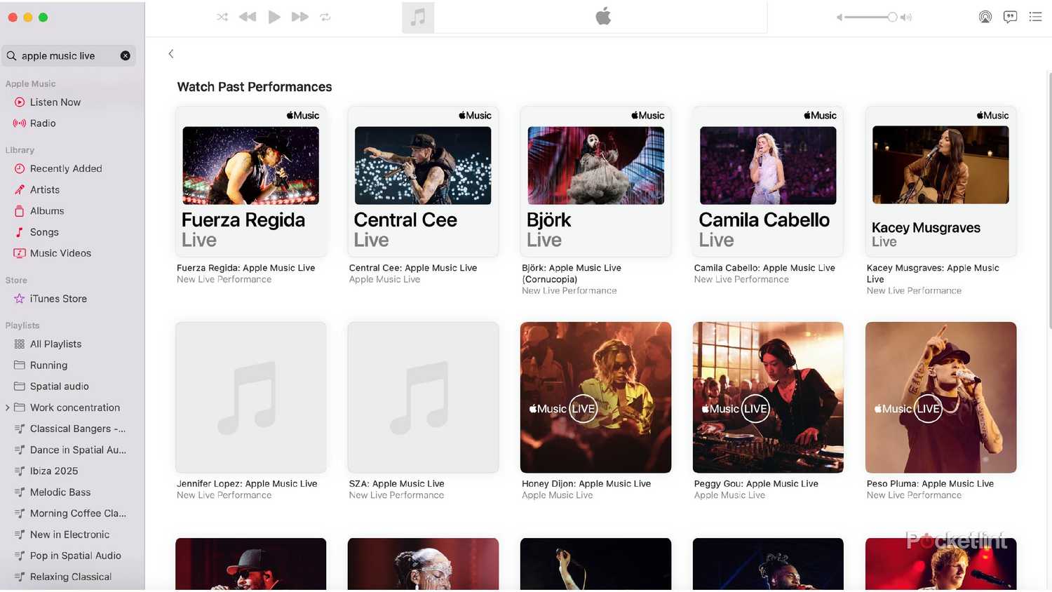 apple music live performances