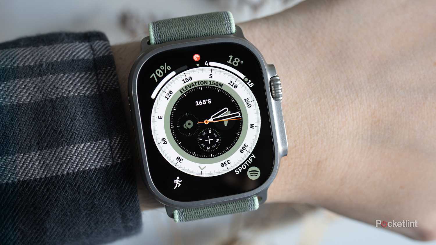 The Apple Watch Ultra 3 on someone's arm