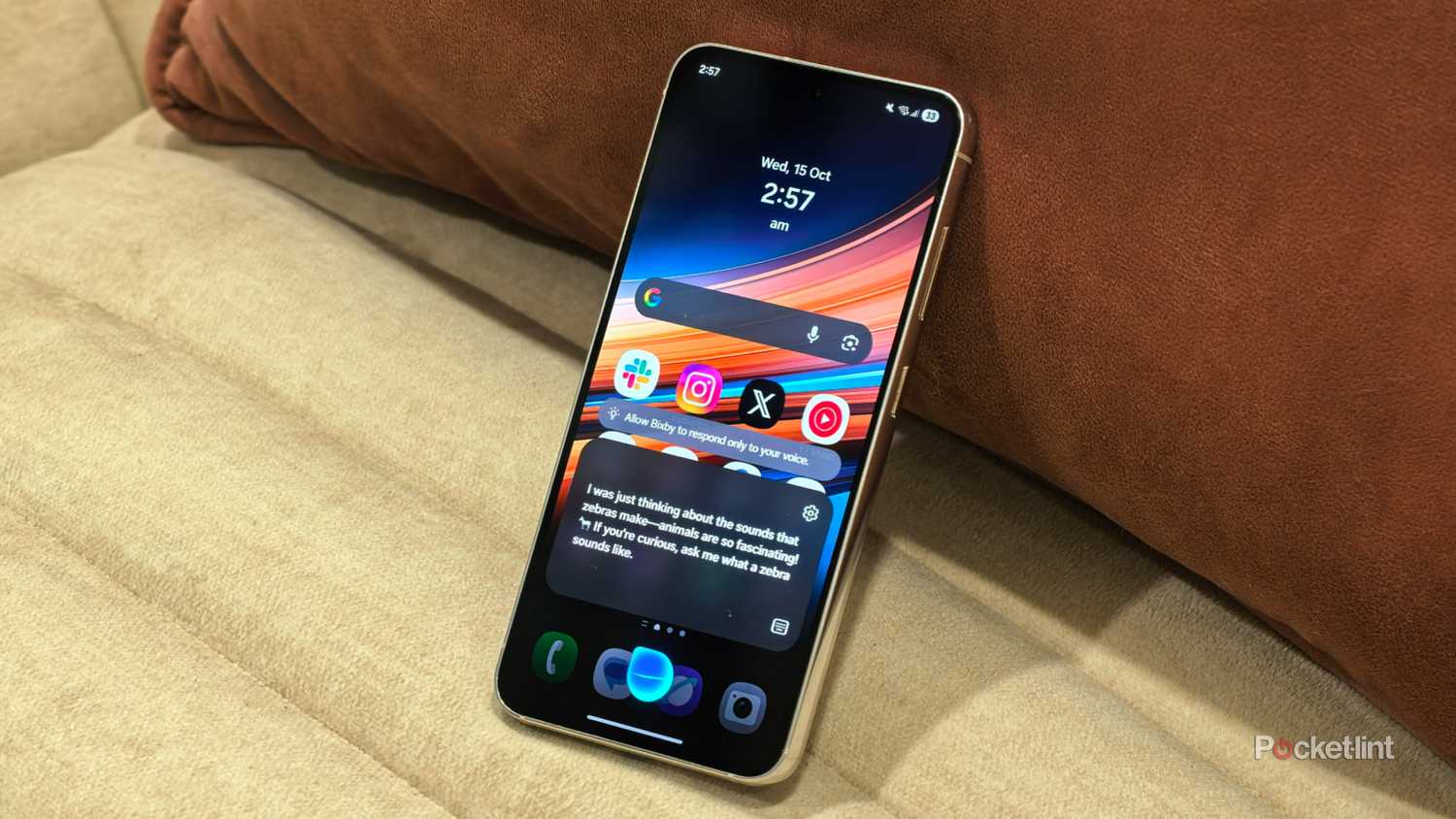 Bixby on a Samsung Galaxy smartphone