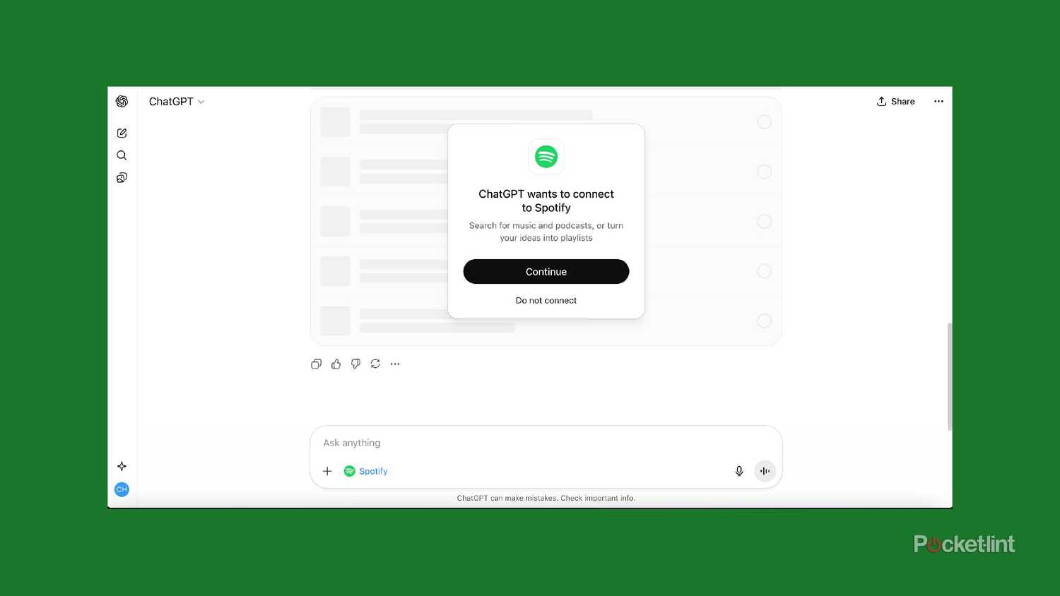 chatgpt spotify log in