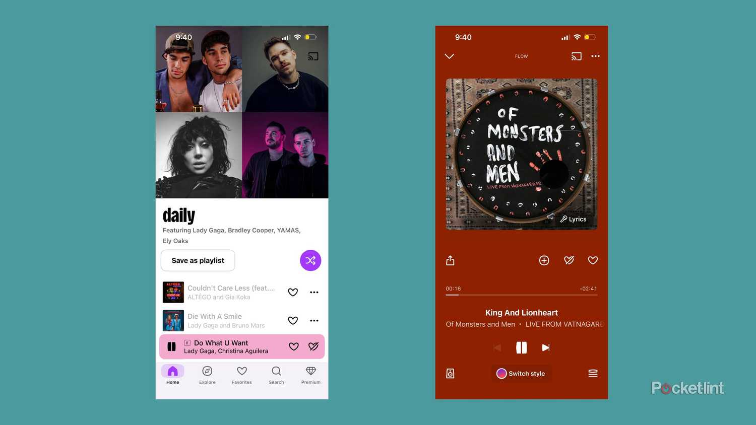 Deezer daily shuffle screenshots.