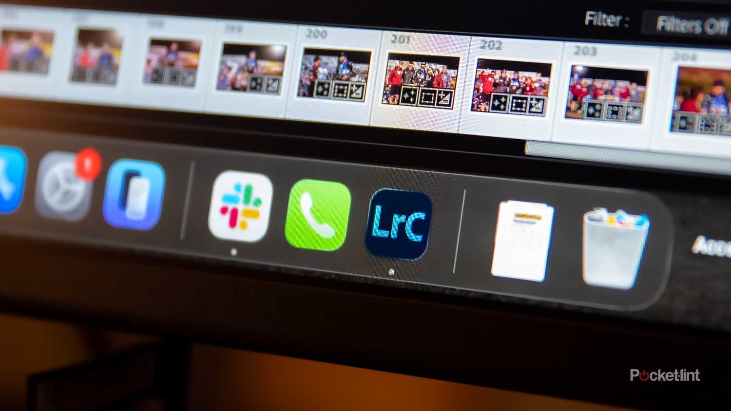 A still photo of the Lightroom Classic app in the toolbar on Mac. 