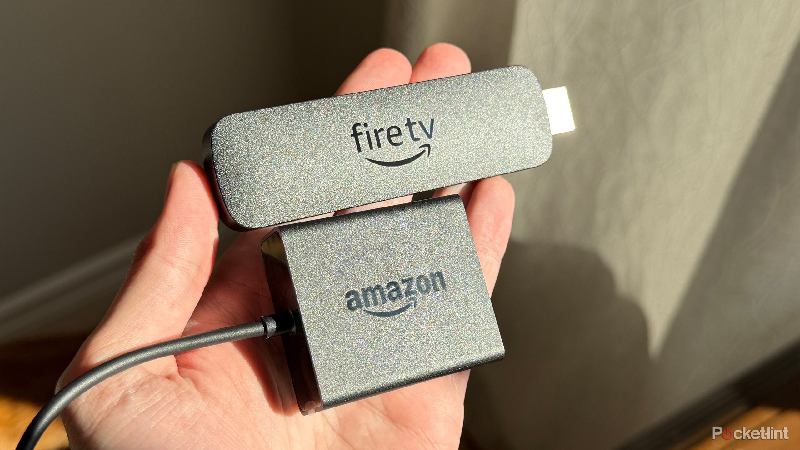 The Fire TV and its official Ethernet adapter