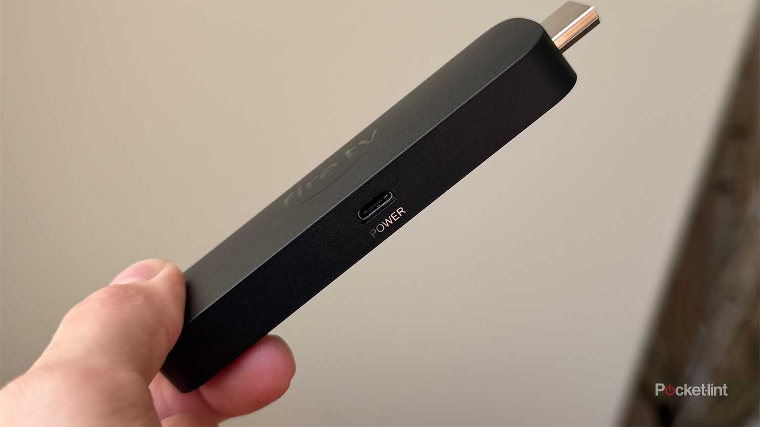 Micro-USB port on Amazon Fire TV Stick 4K Max.