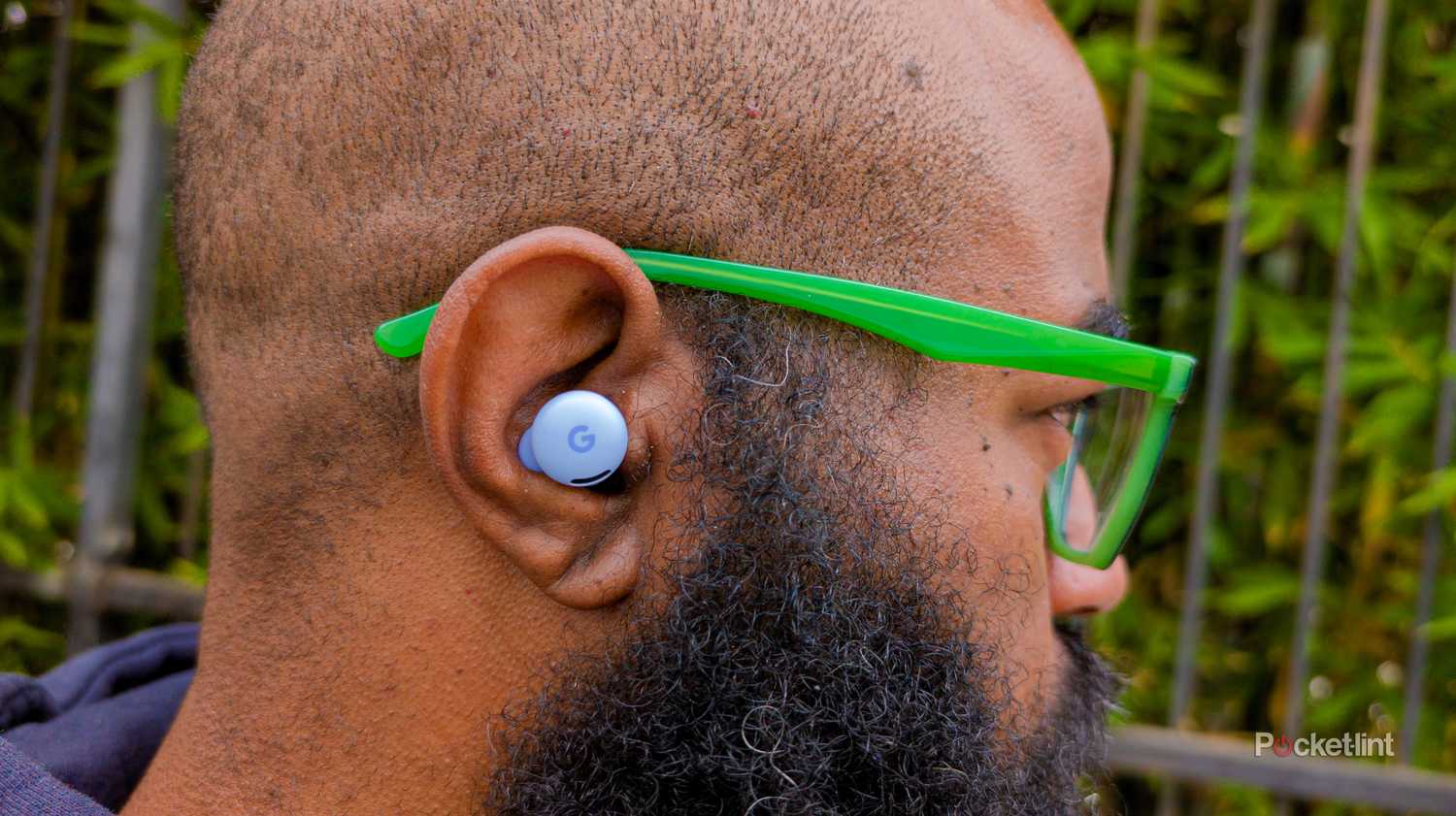 The Pixel Buds 2a in an ear