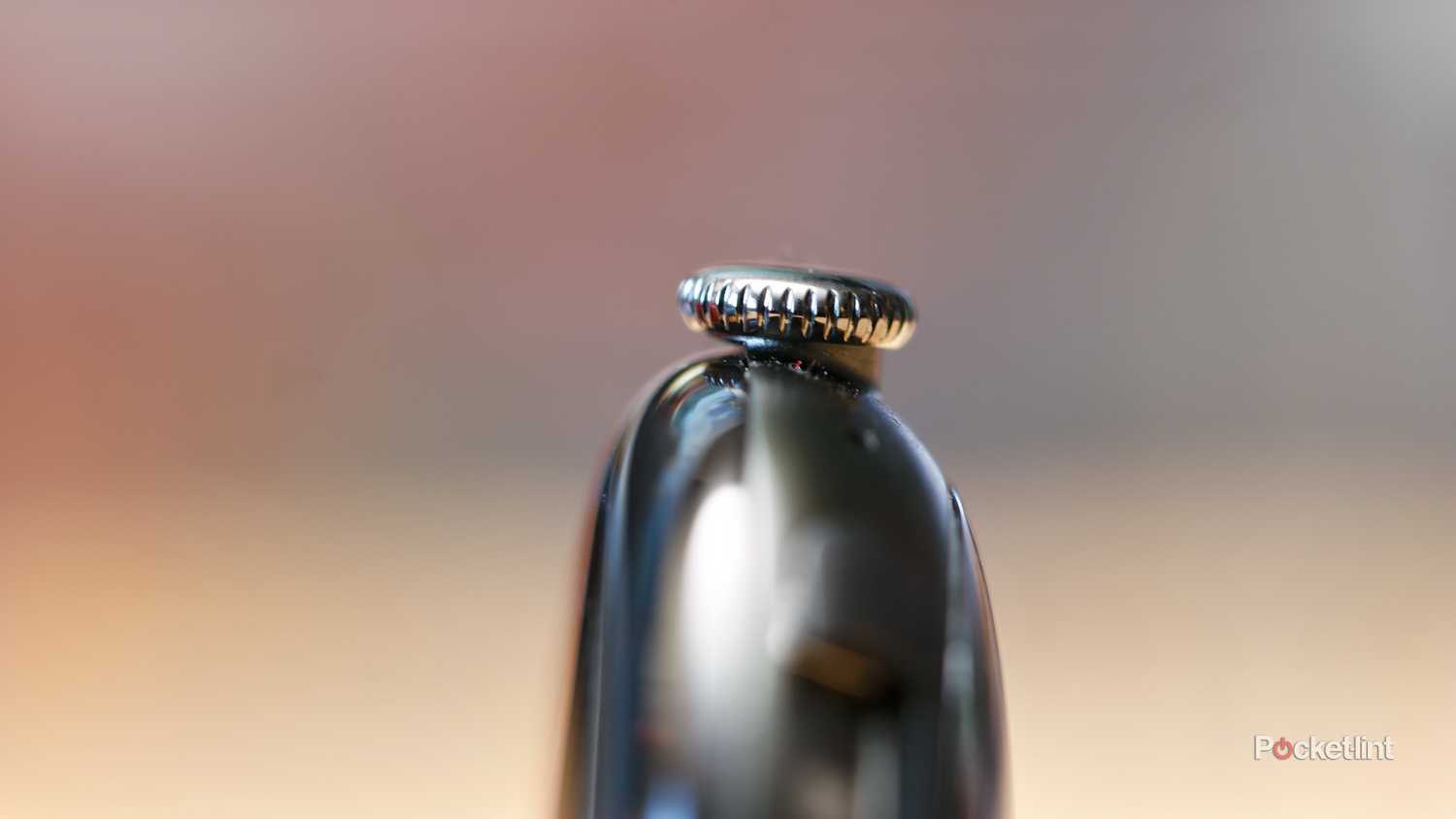 Google Pixel Watch 4 macro image of the rotating crown