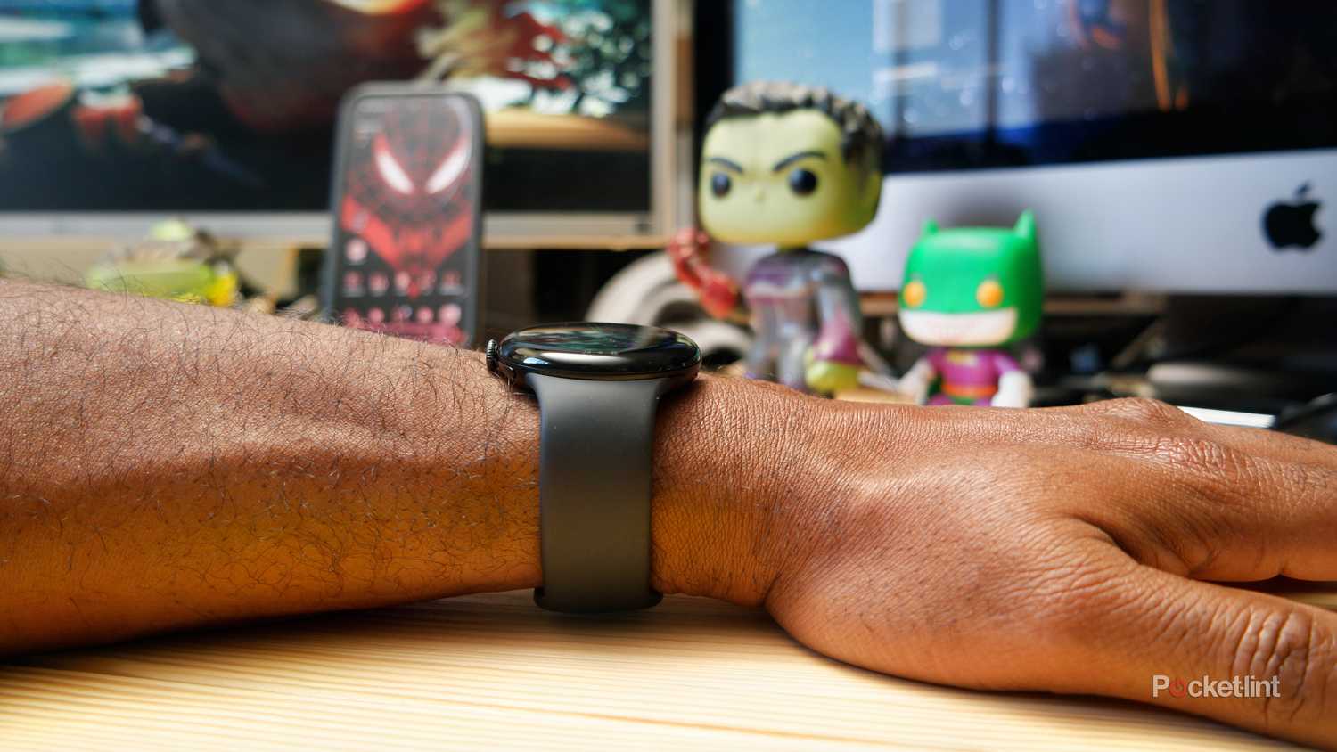 Google Pixel Watch 4 sitting lower on the arm than before