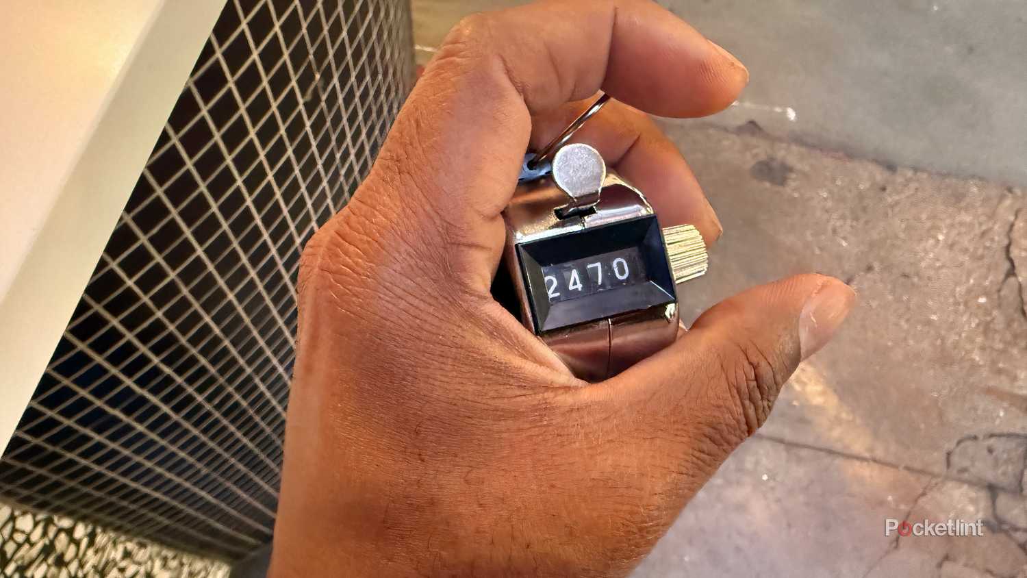 Picture of the step count I manually logged while walking Downtown Los Angeles