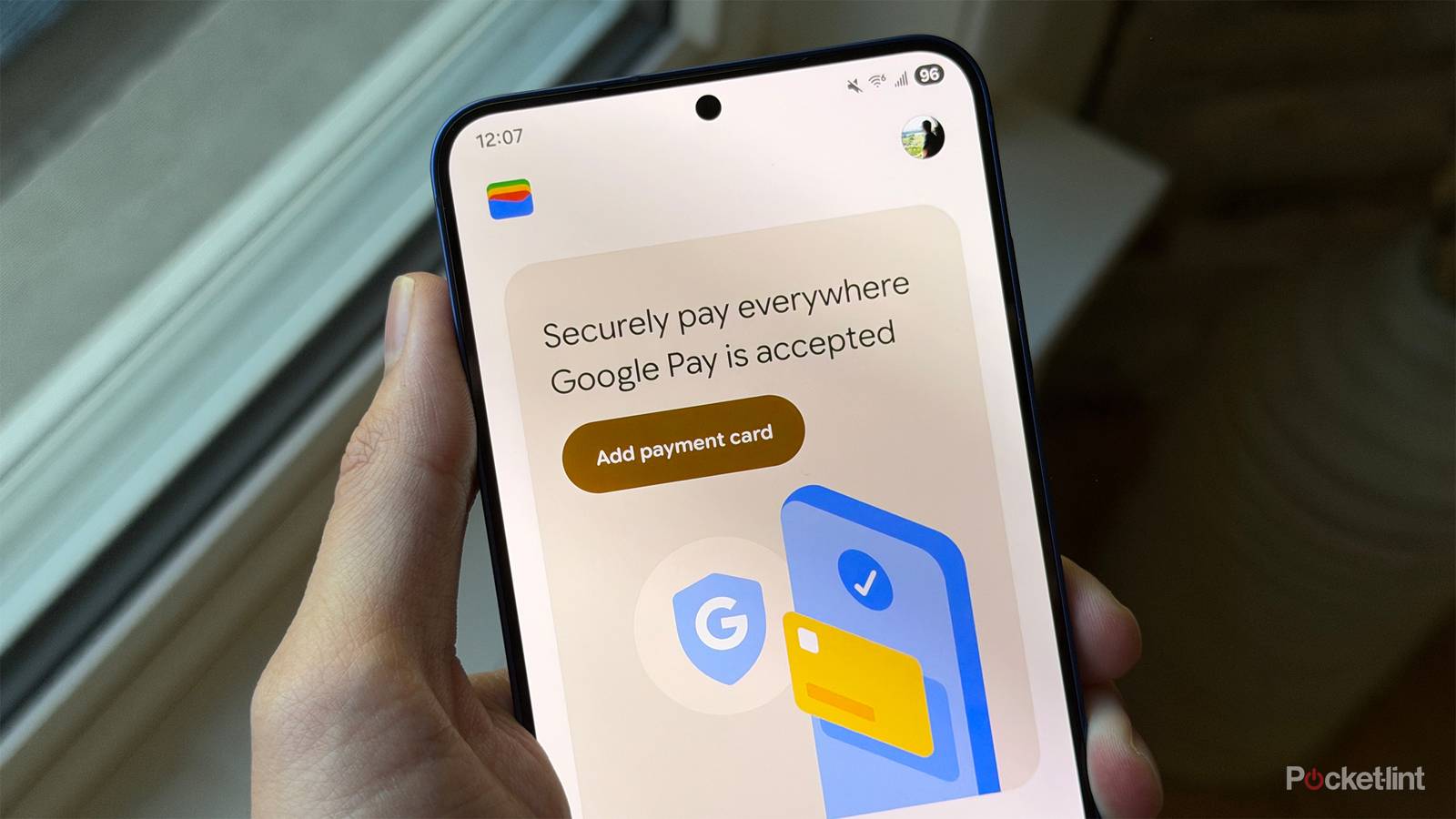 Google Wallet app on Galaxy S25 Plus.