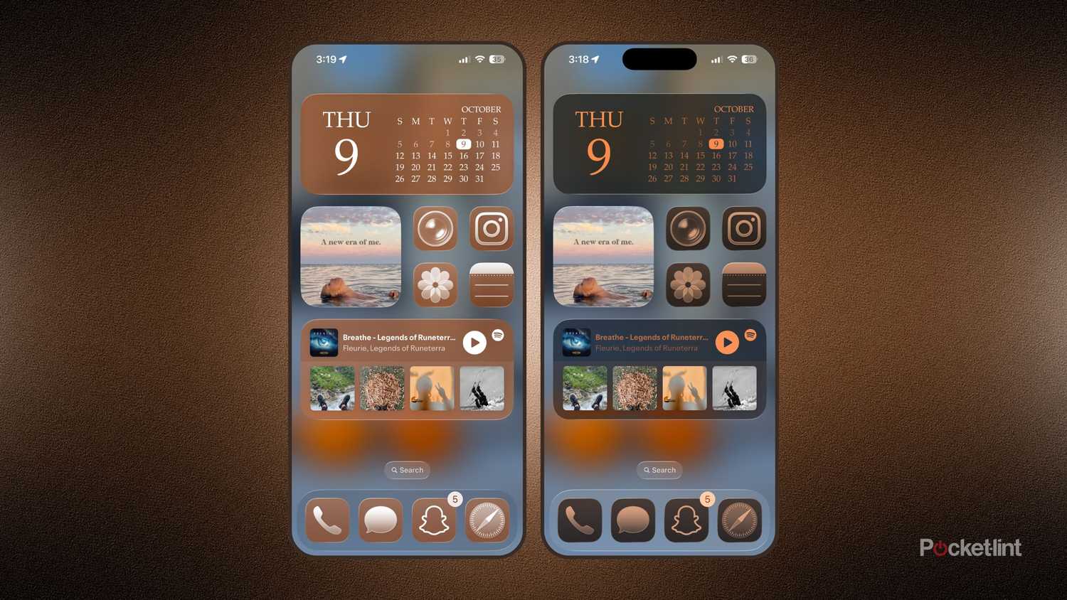 Light versus Dark mode on app appearance. 