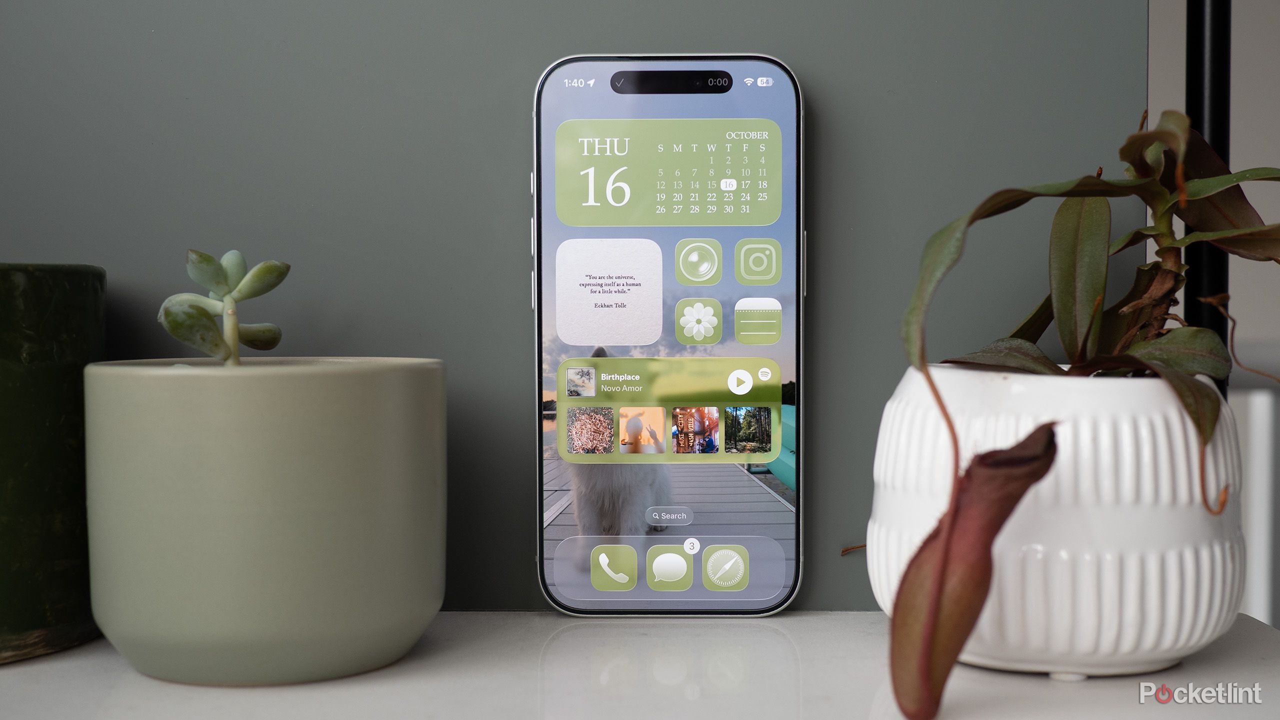 The iPhone 17 Pro with a cool background