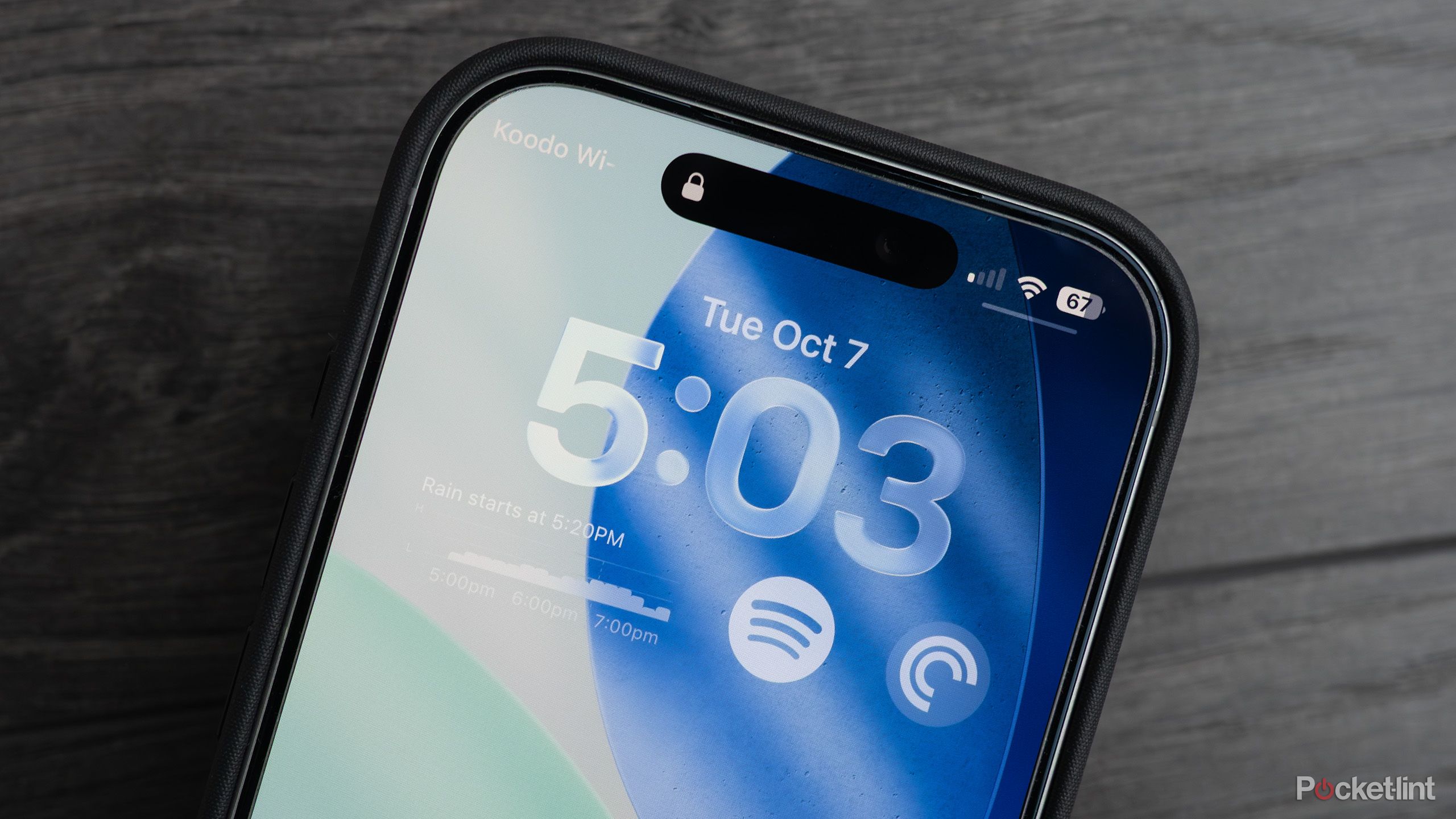 The upper half of the iPhone 17 Pro 