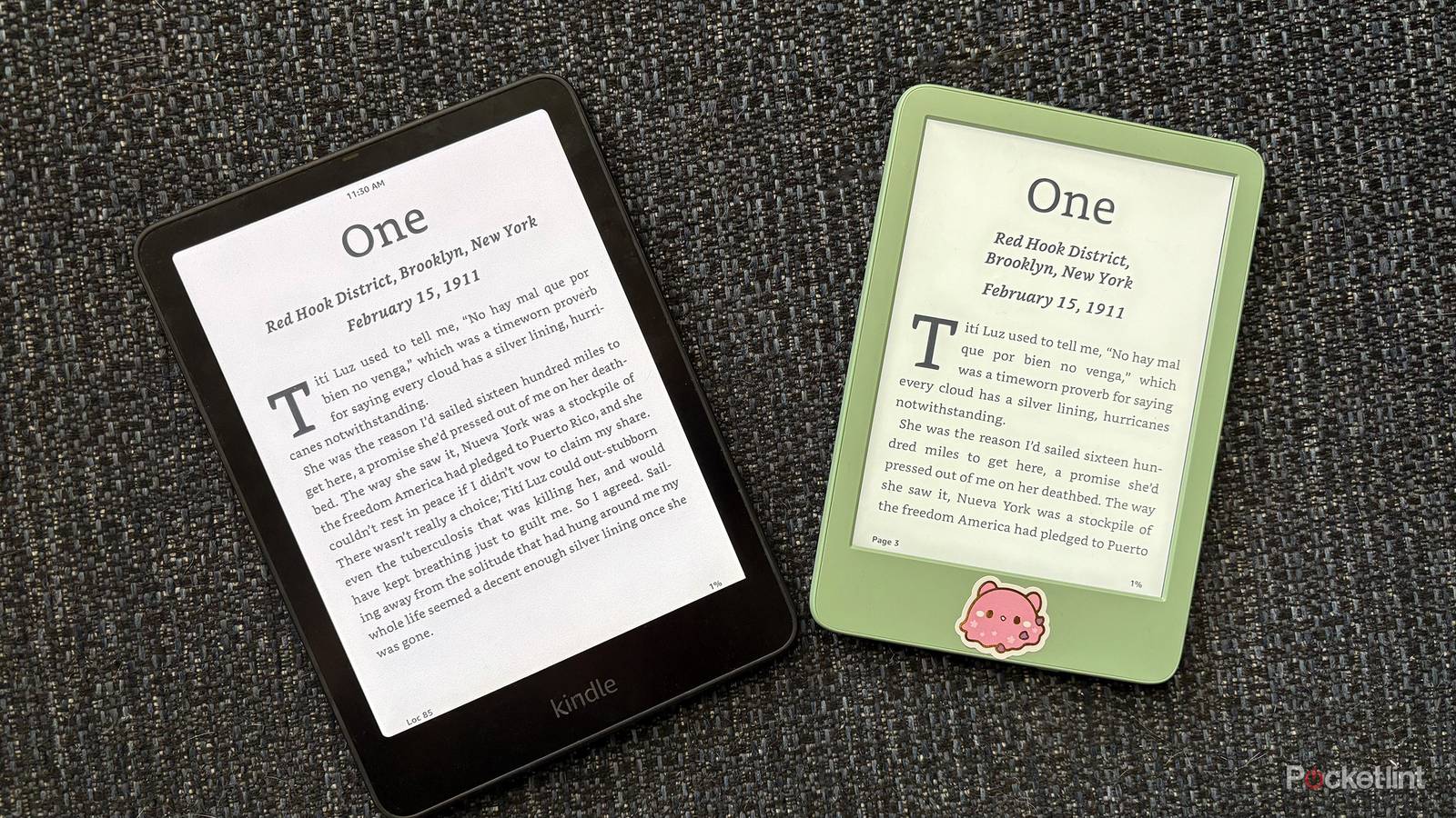 Comparing Kindle screens
