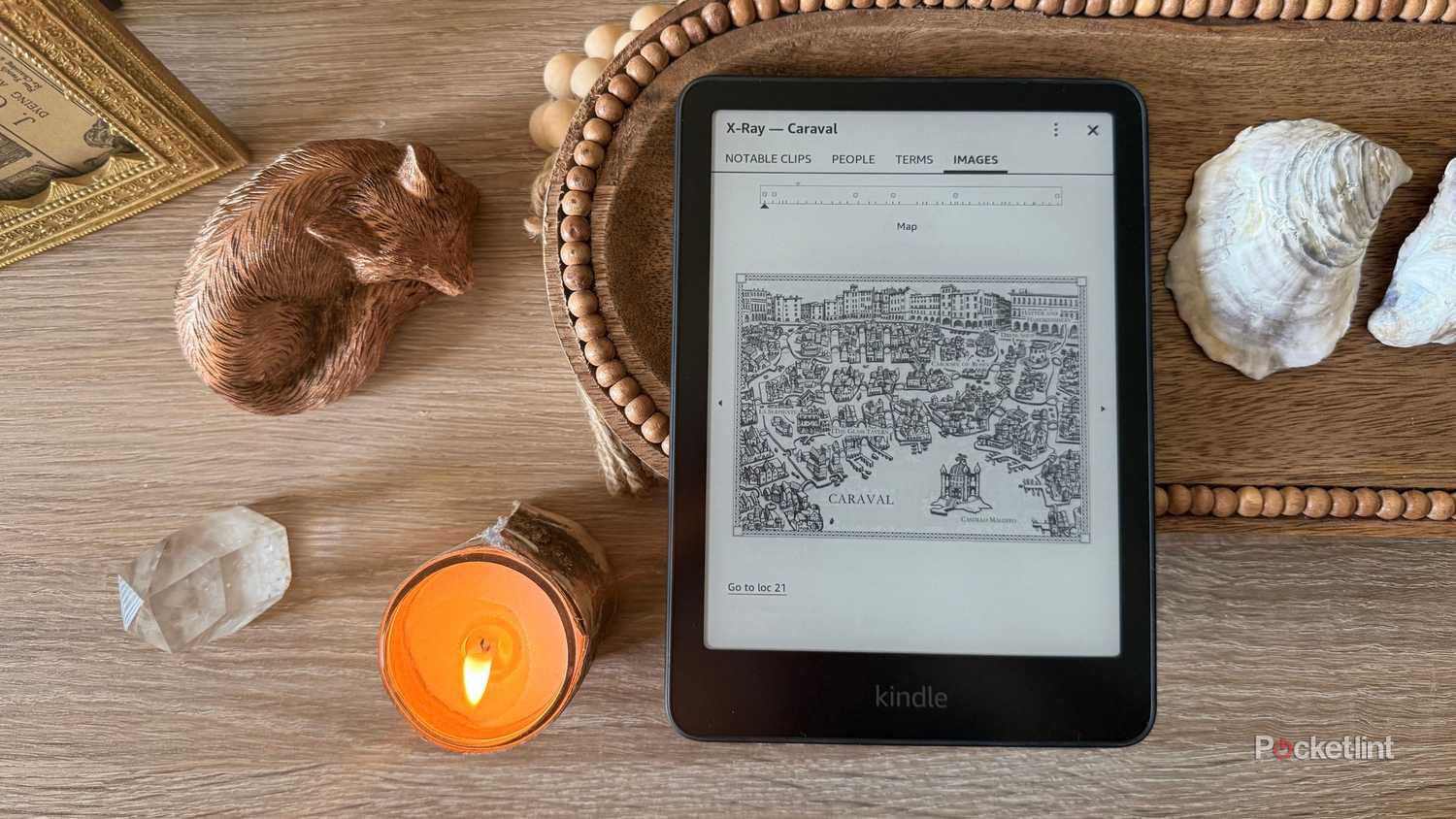 Kindle X-Ray Images tab. 