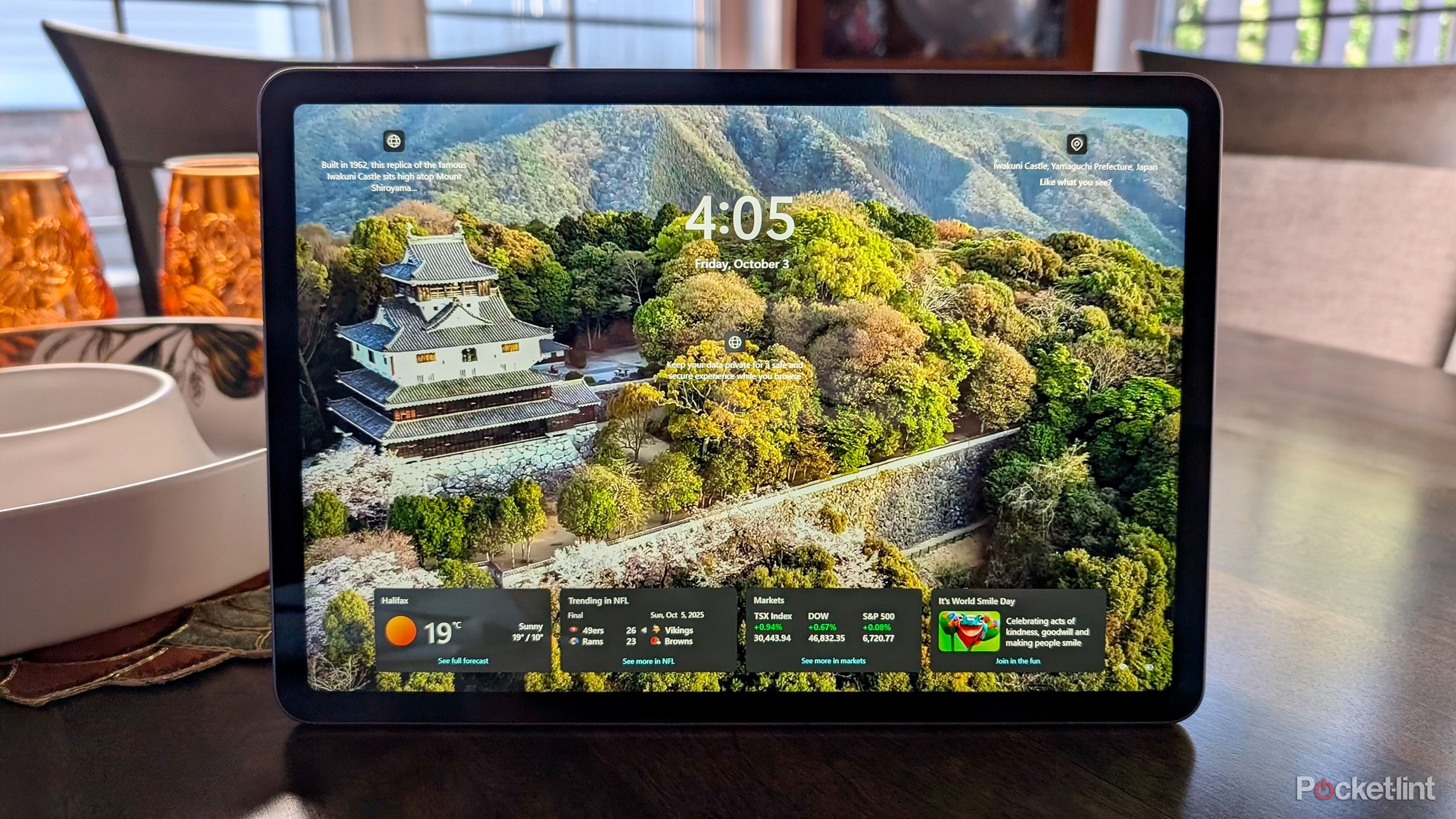 A Microsoft Surface Pro 12-inch situated on a table.