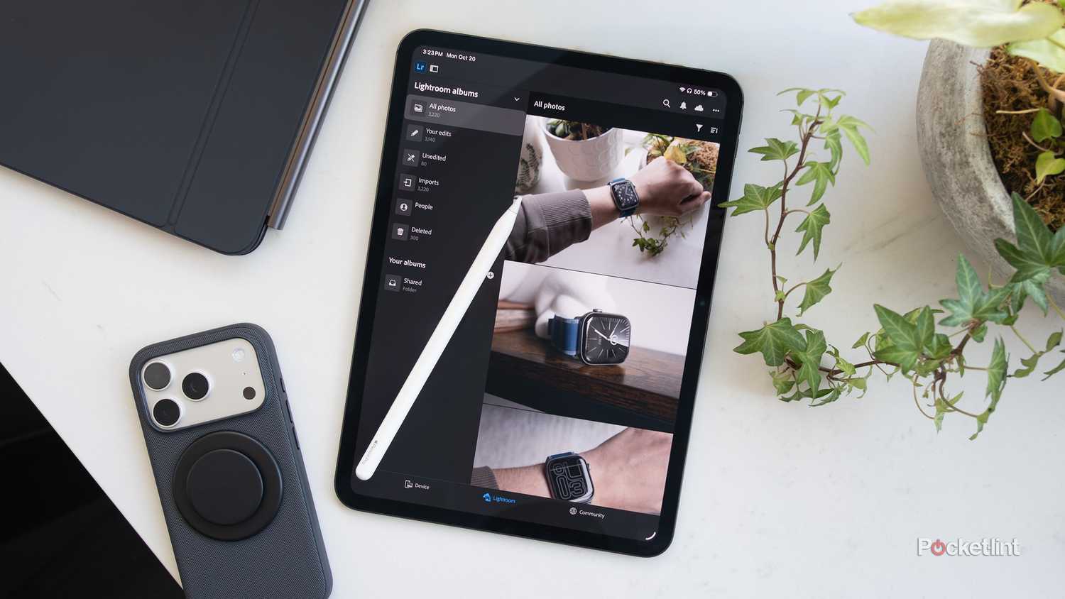 Lightroom CC running on the iPad Pro 