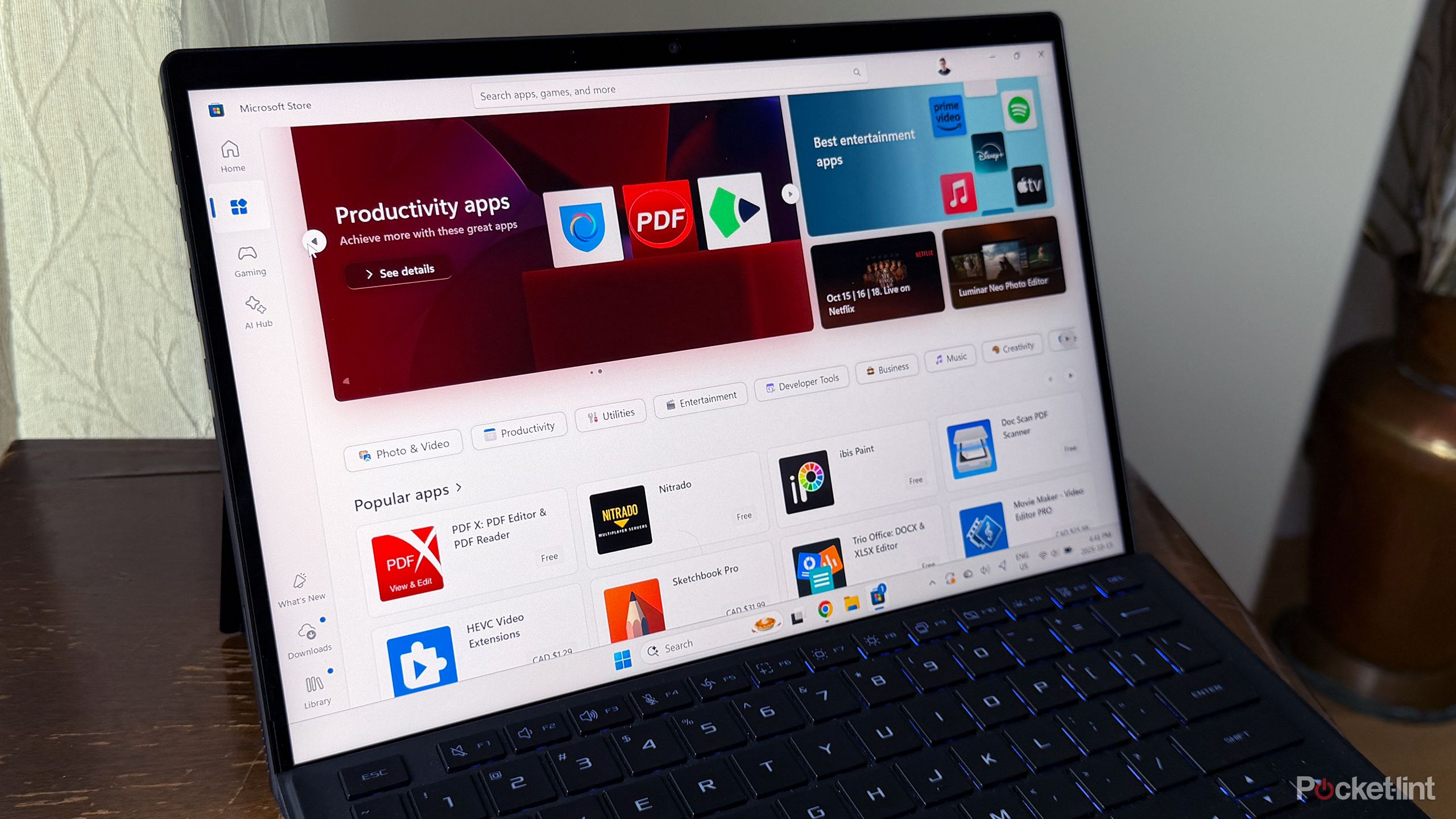 Microsoft Store on Windows 11 laptop.