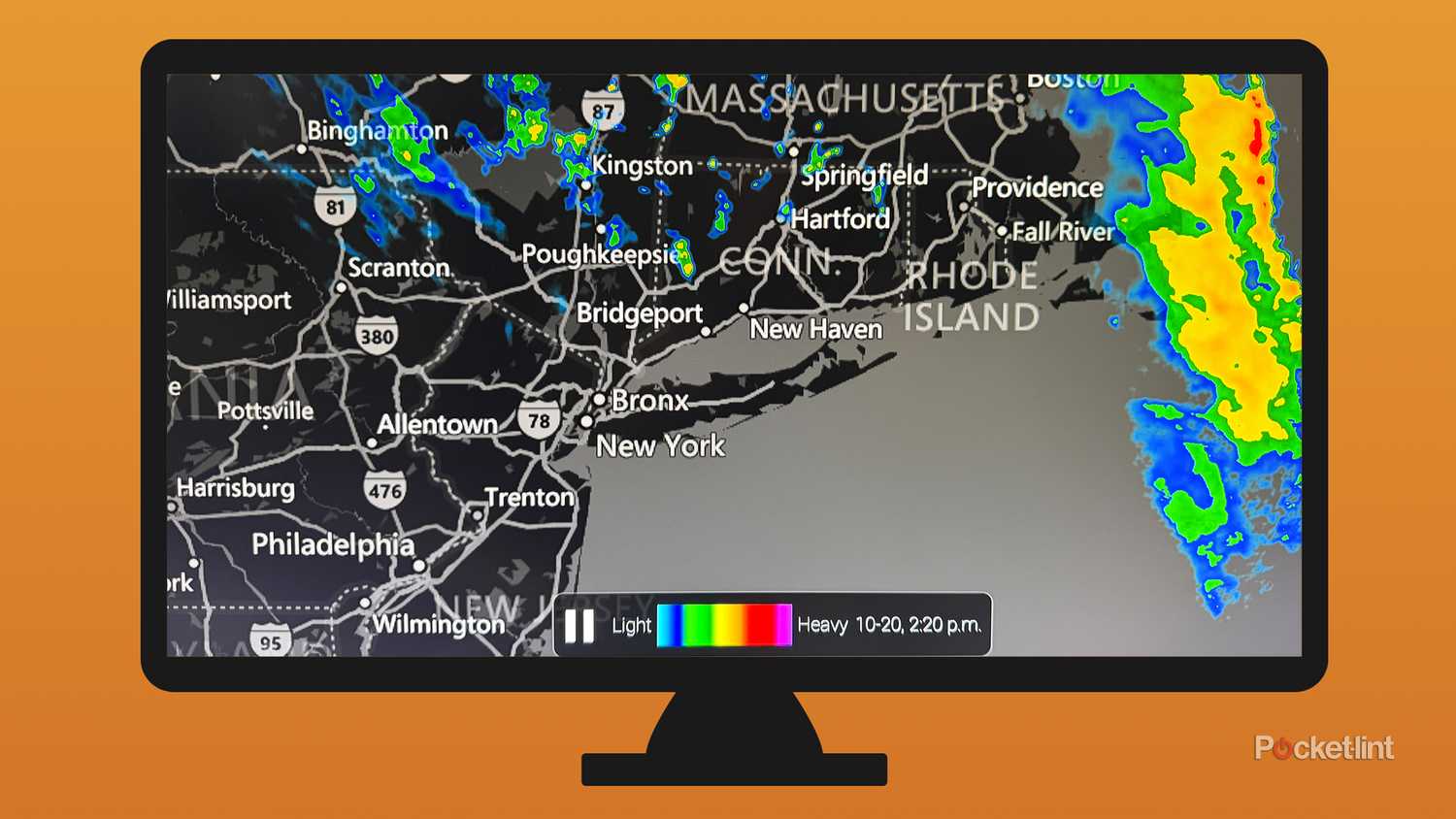 MyRadar app on Fire TV Stick.