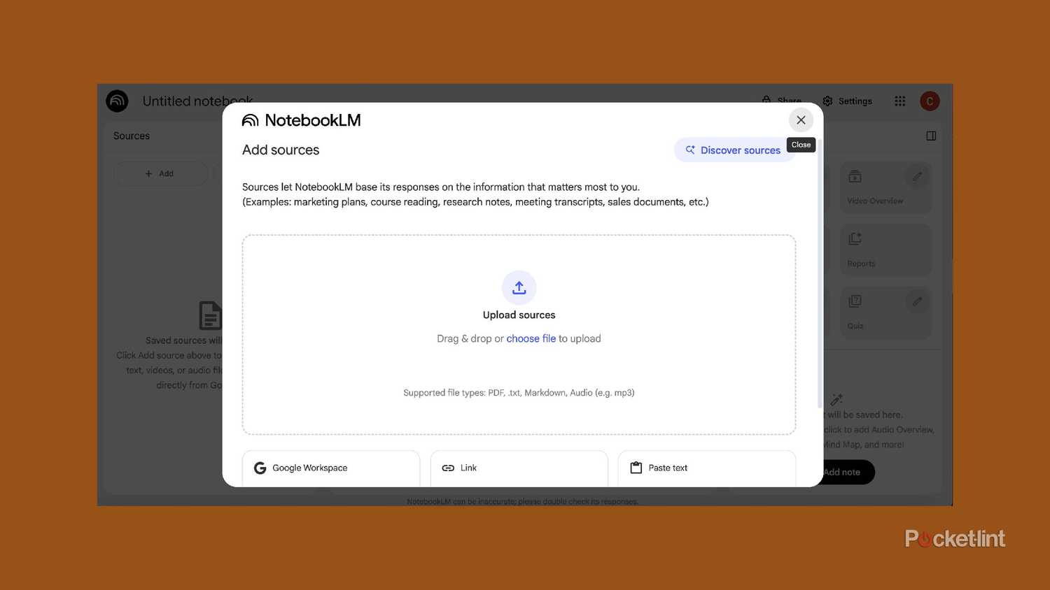 notebooklm Discover Sources