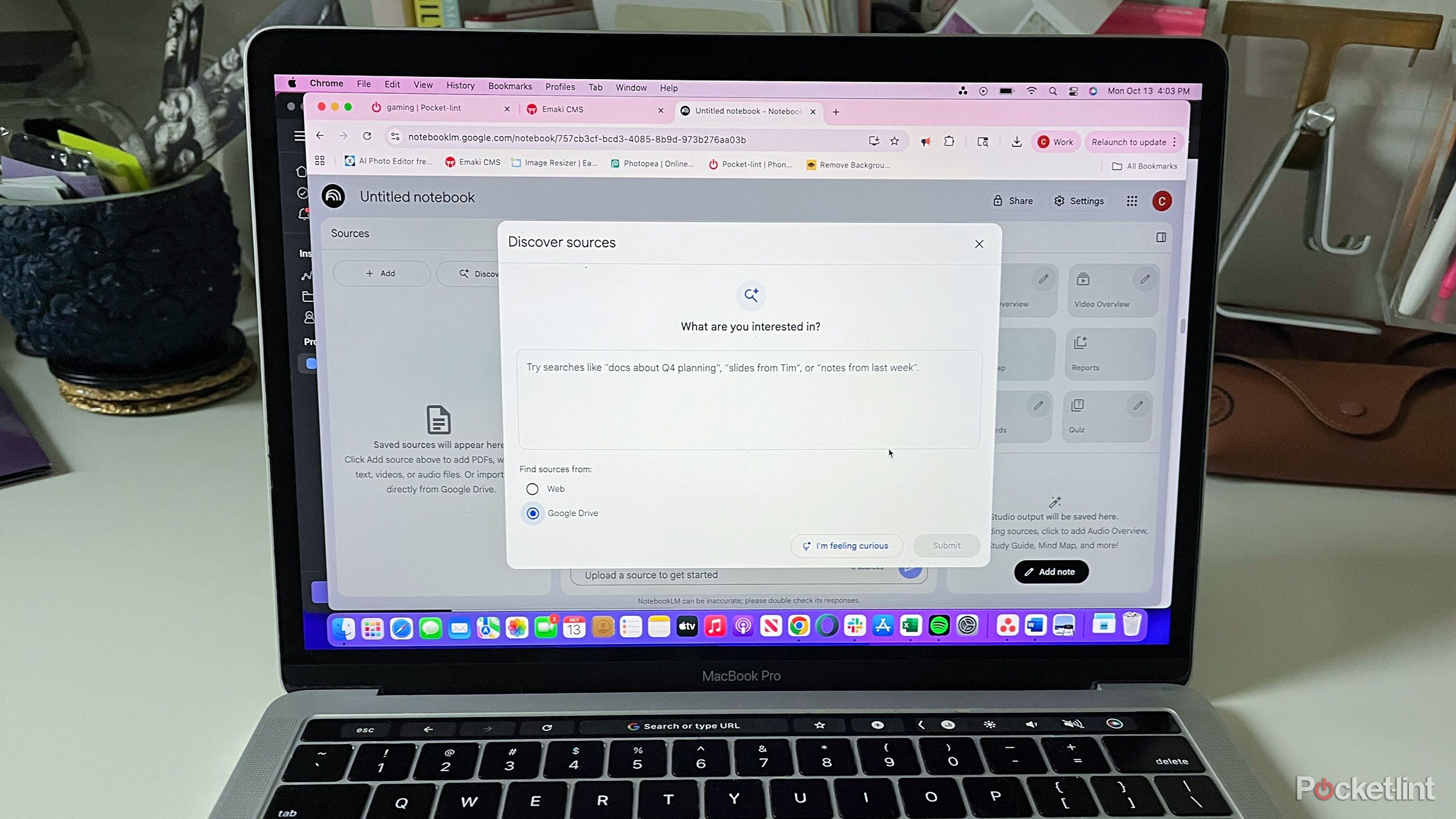NoteboomLM on a MacBook Pro 