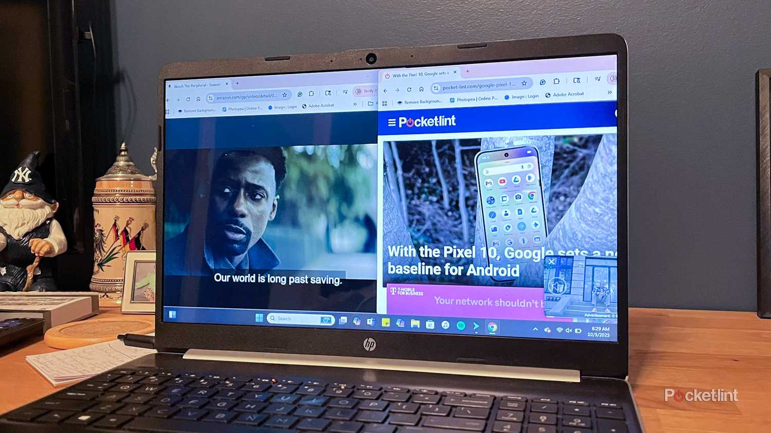 An old laptop's touchscreen