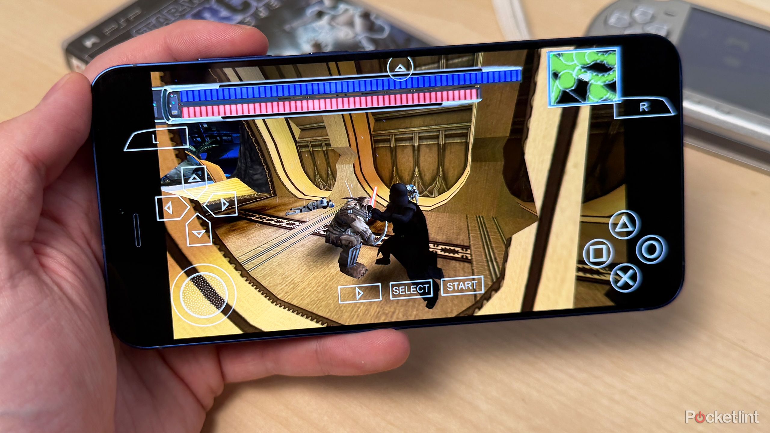 Star Wars: The Force Unleashed on PPSSPP emulator.