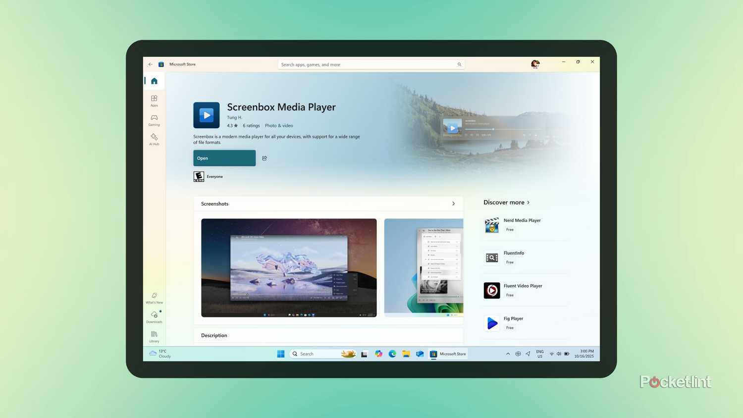 Screenbox Windows 11 app screenshot 1