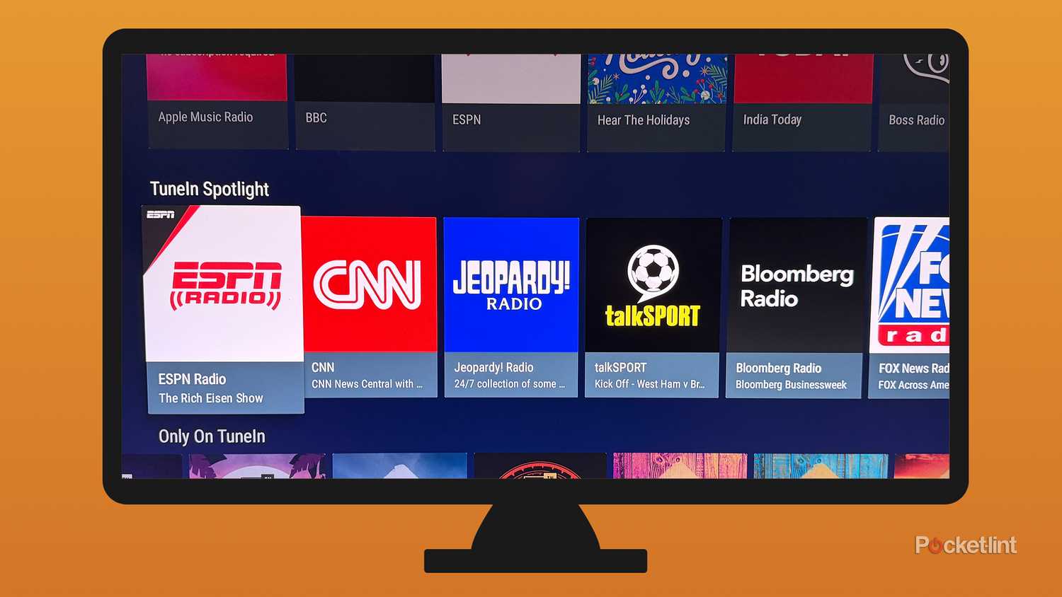 TuneIn Radio Fire TV app.