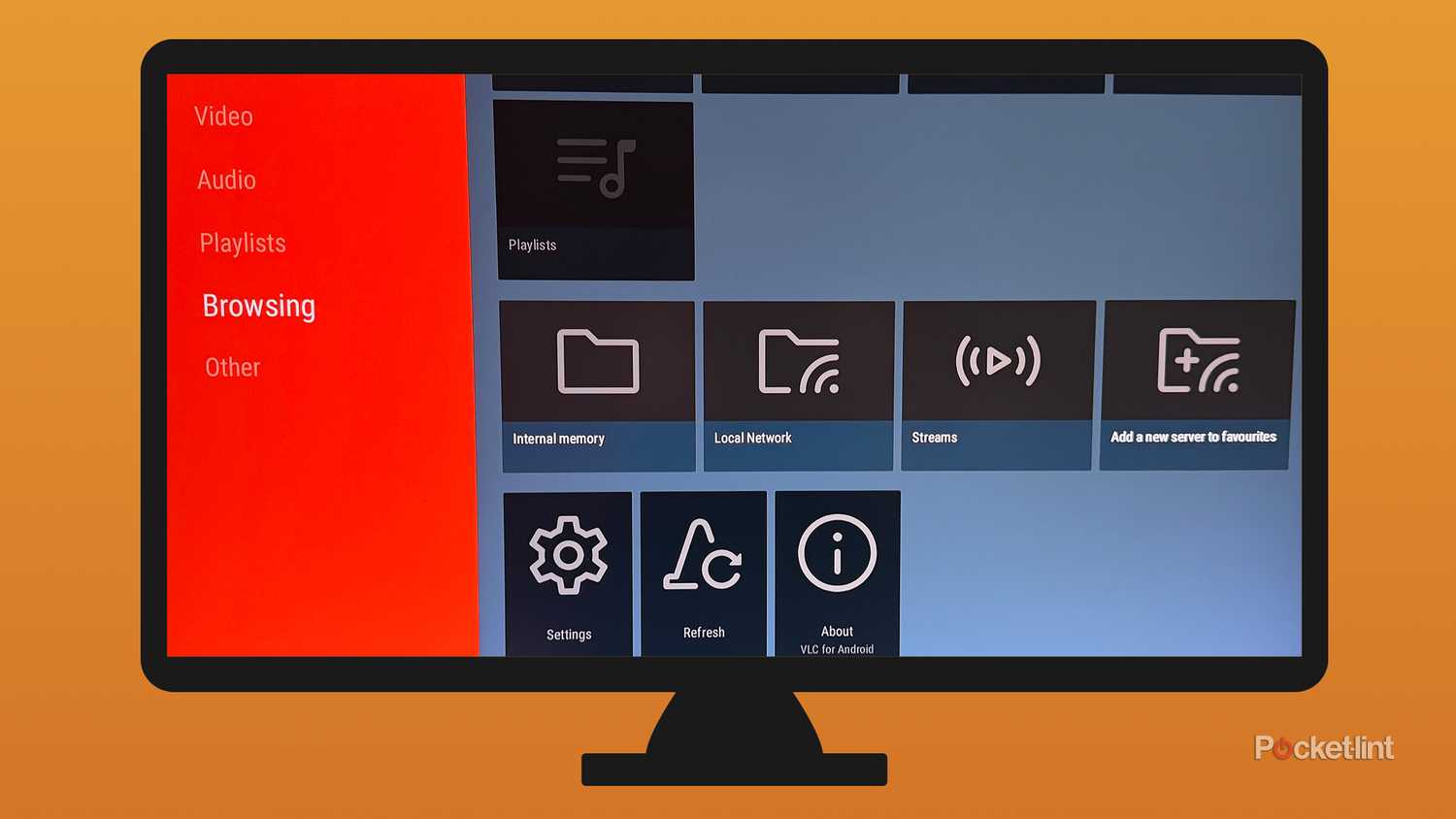 VLC app on Fire TV Stick.