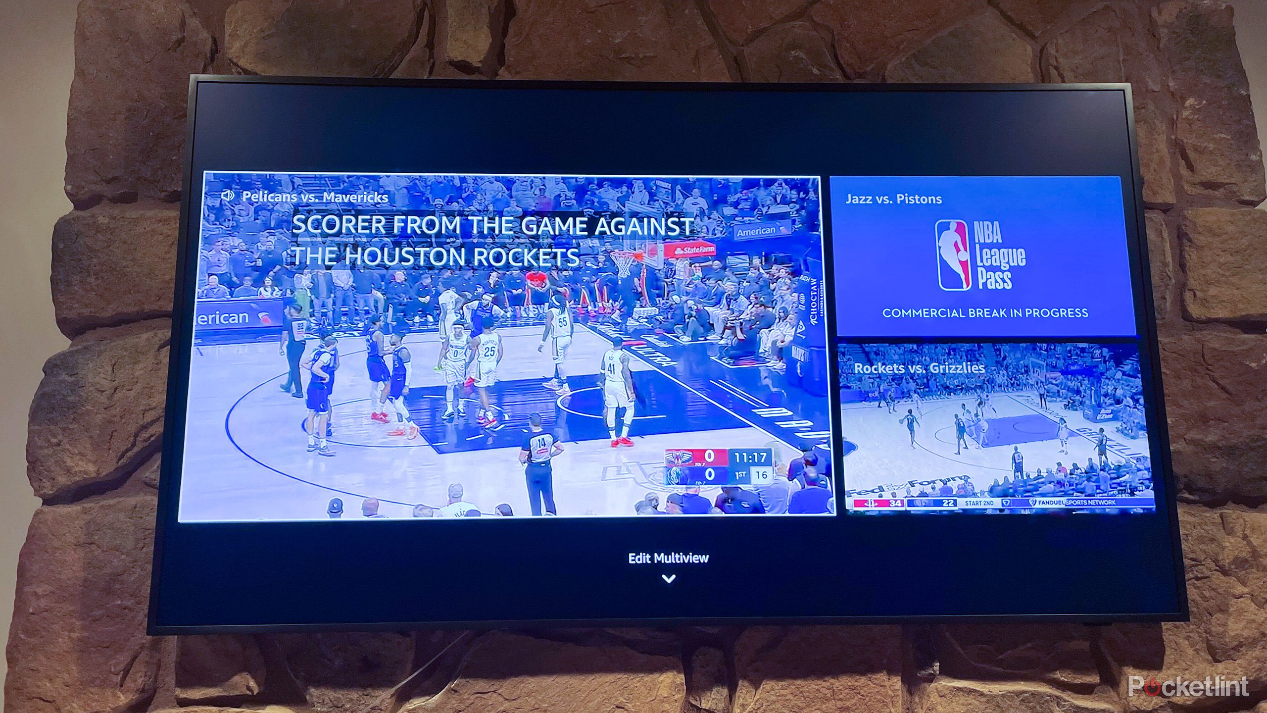 Basketball on a TV