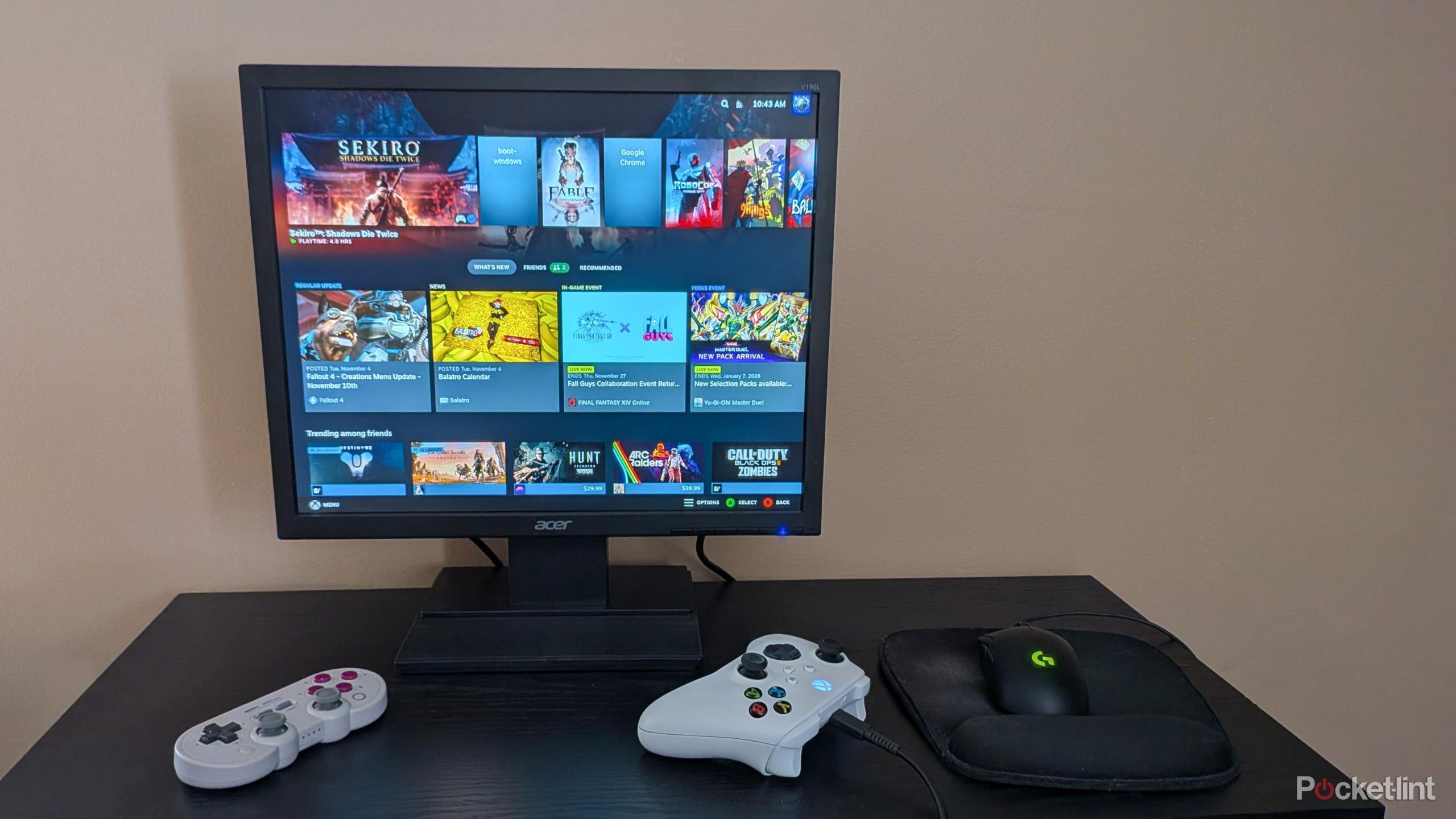 Brazzite on a desktop 