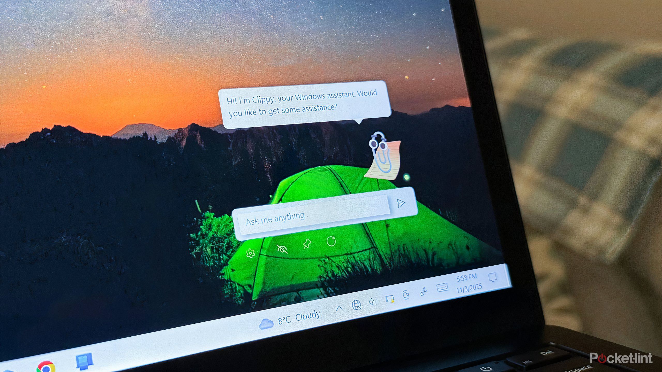 Paperclip by FireCube running on a Surface Laptop 3.